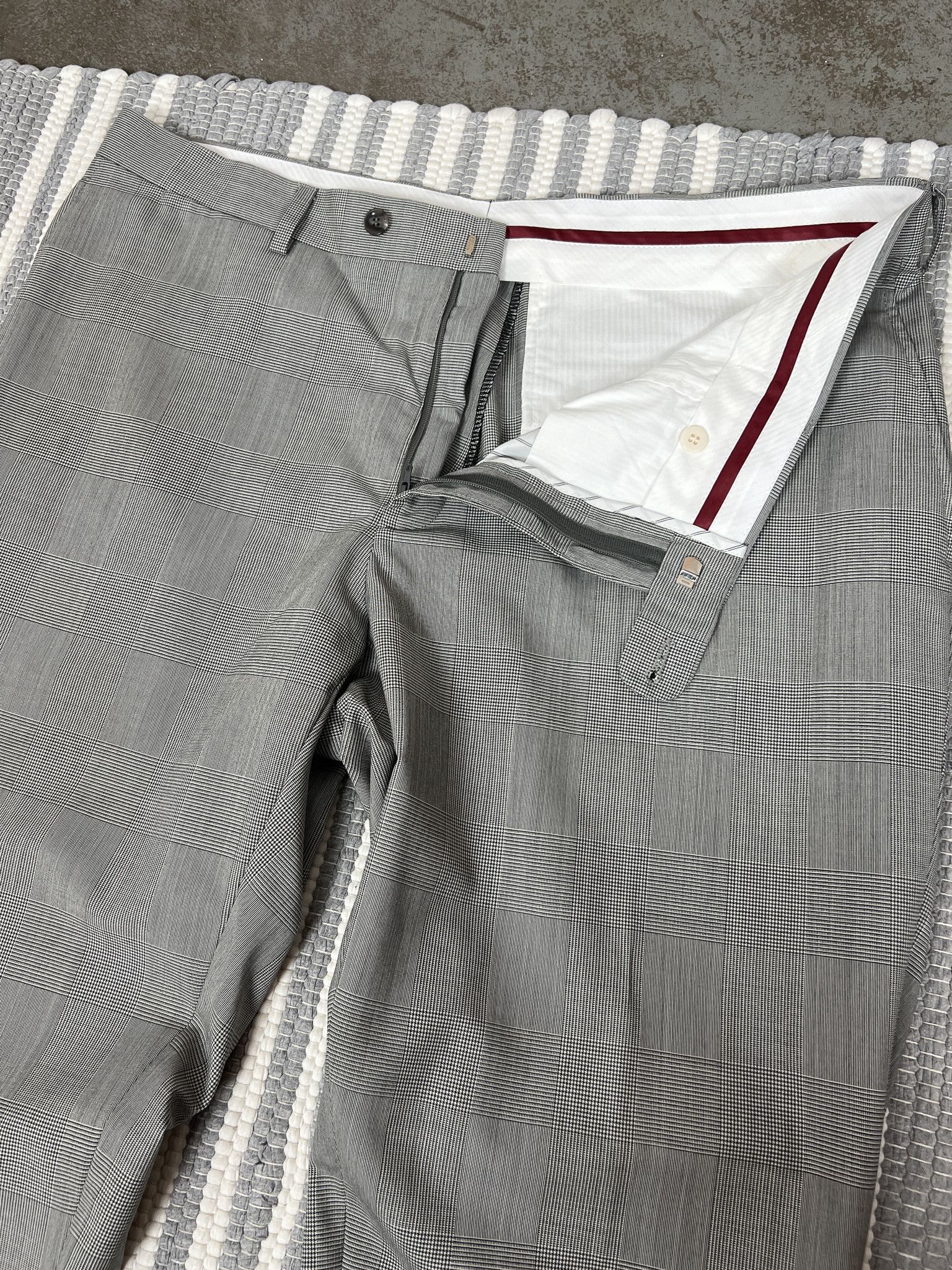 Suitsupply Suitsupply Dress Check Gray Trousers Pants Size US 36 / EU 52 - 4 Thumbnail