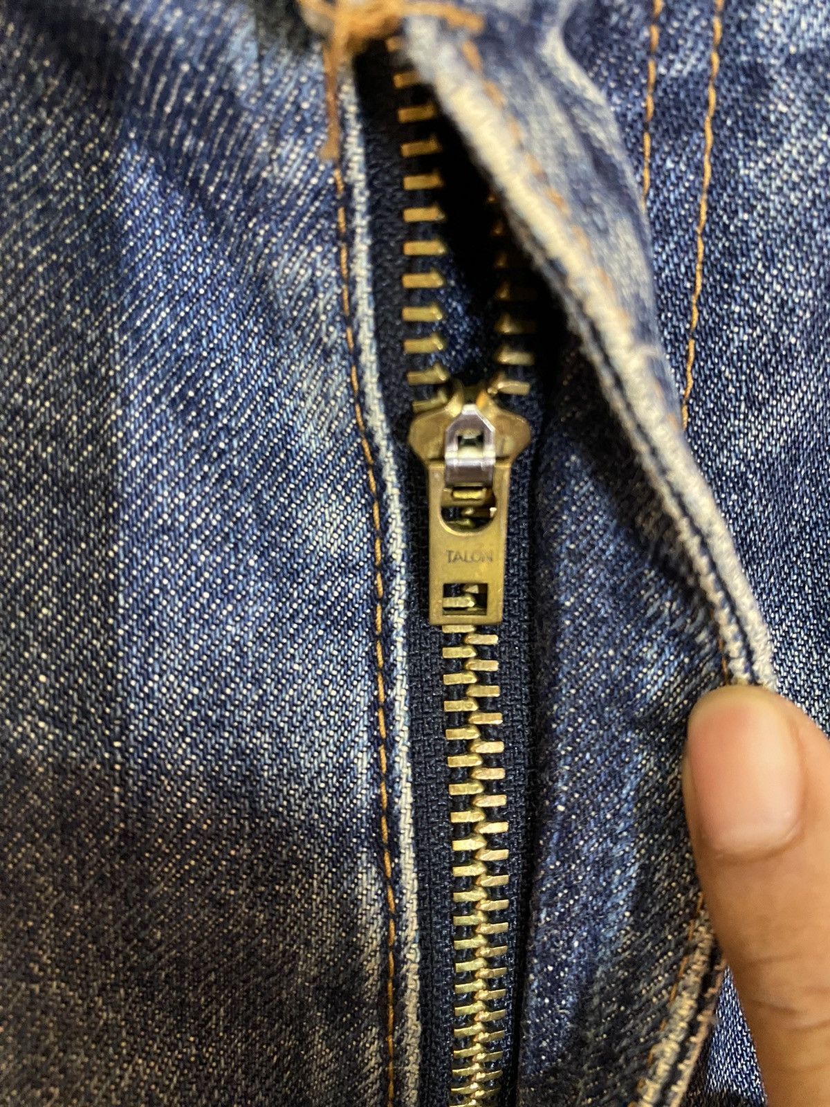 Levi's ‼️VINTAGE LEVIS BIG E 551zxx SELVEDGE DENIM DISTROY‼️ Size US 32 / EU 48 - 15 Thumbnail