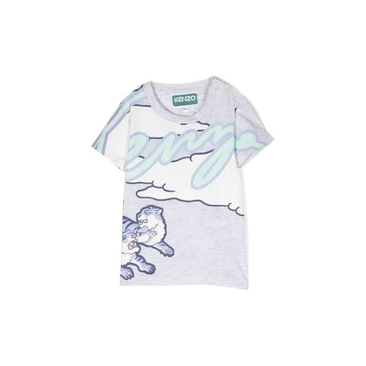 Kenzo Kenzo Kid's Short Sleeve Animal Print T-Shirt 0079 Size US M / EU 48-50 / 2 - 1 Thumbnail