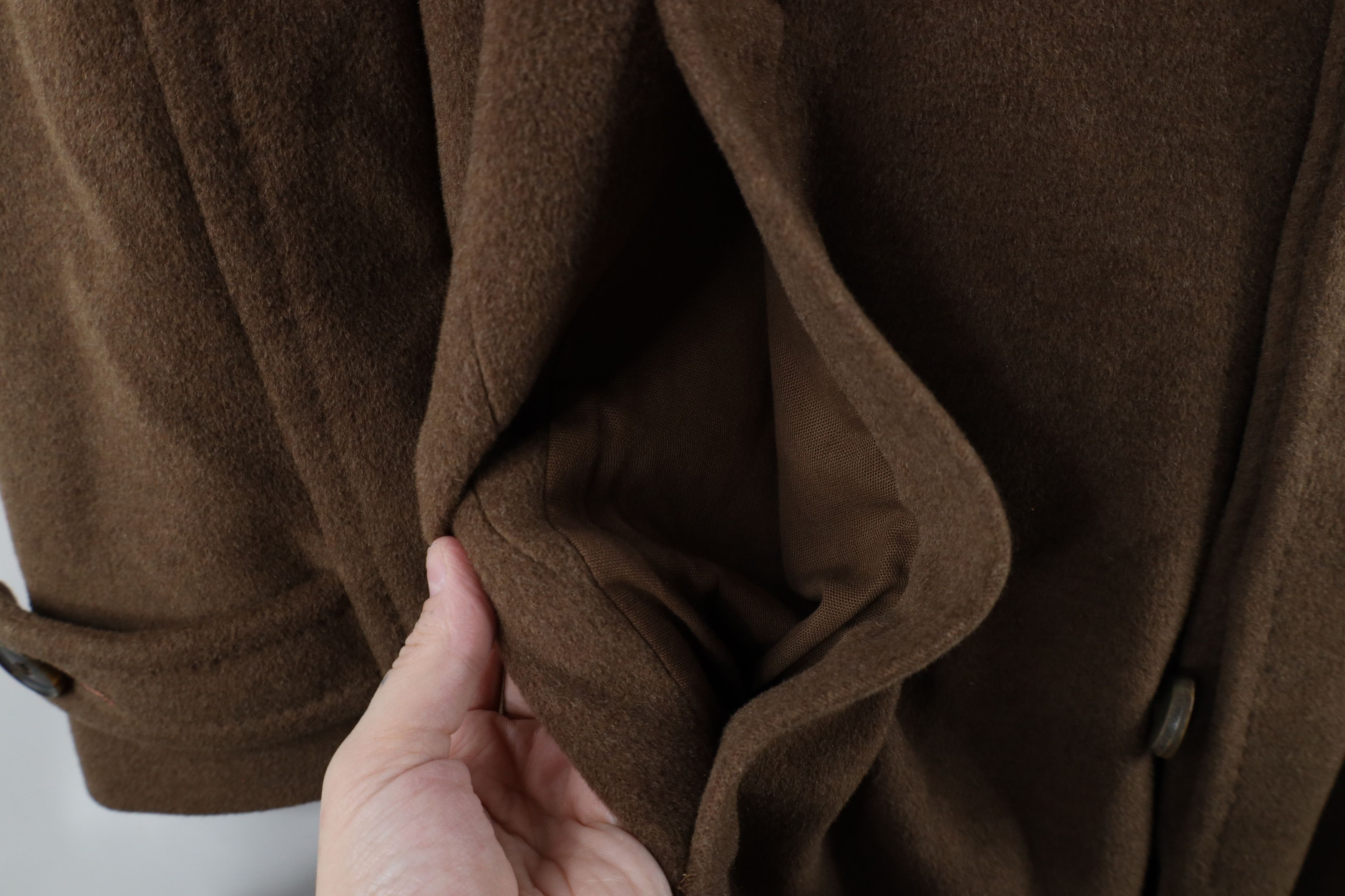 Hugo Boss × Vintage Vintage Hugo Boss Angora Blend Full Length Overcoat Jacket Size US XXL / EU 58 / 5 - 5 Thumbnail