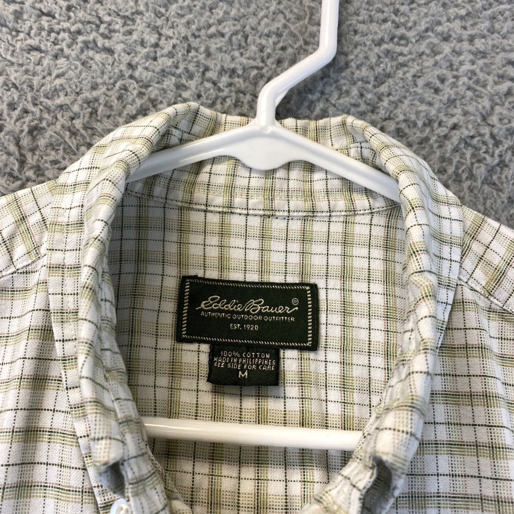 Eddie Bauer Eddie Bauer Men's Classic Button Shirt Green Check Long Sleeve M Size US M / EU 48-50 / 2 - 3 Thumbnail