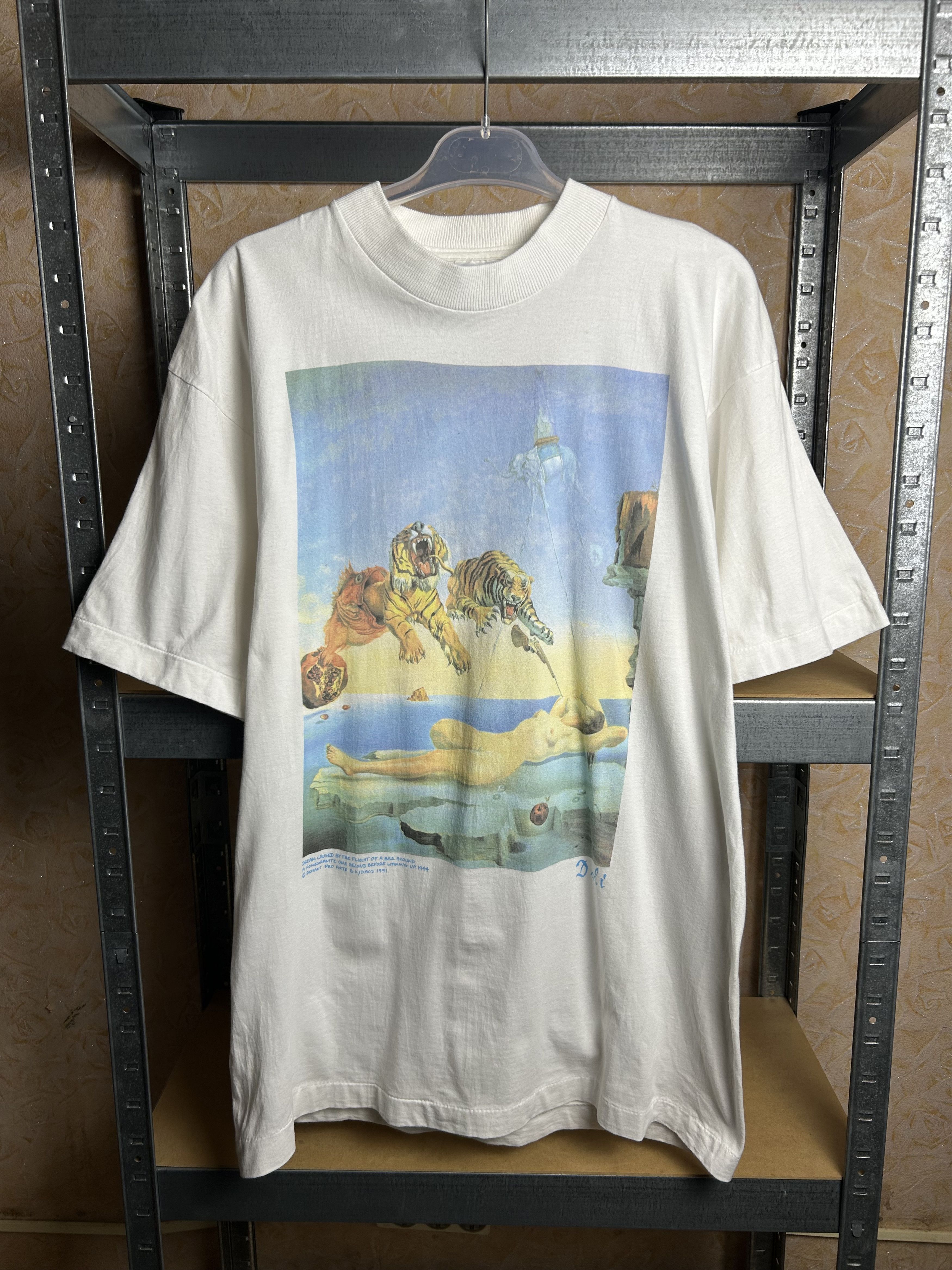 Vintage Vintage 1991 Salvador Dalidream Caused T-shirt Size US L / EU 52-54 / 3 - 1 Thumbnail