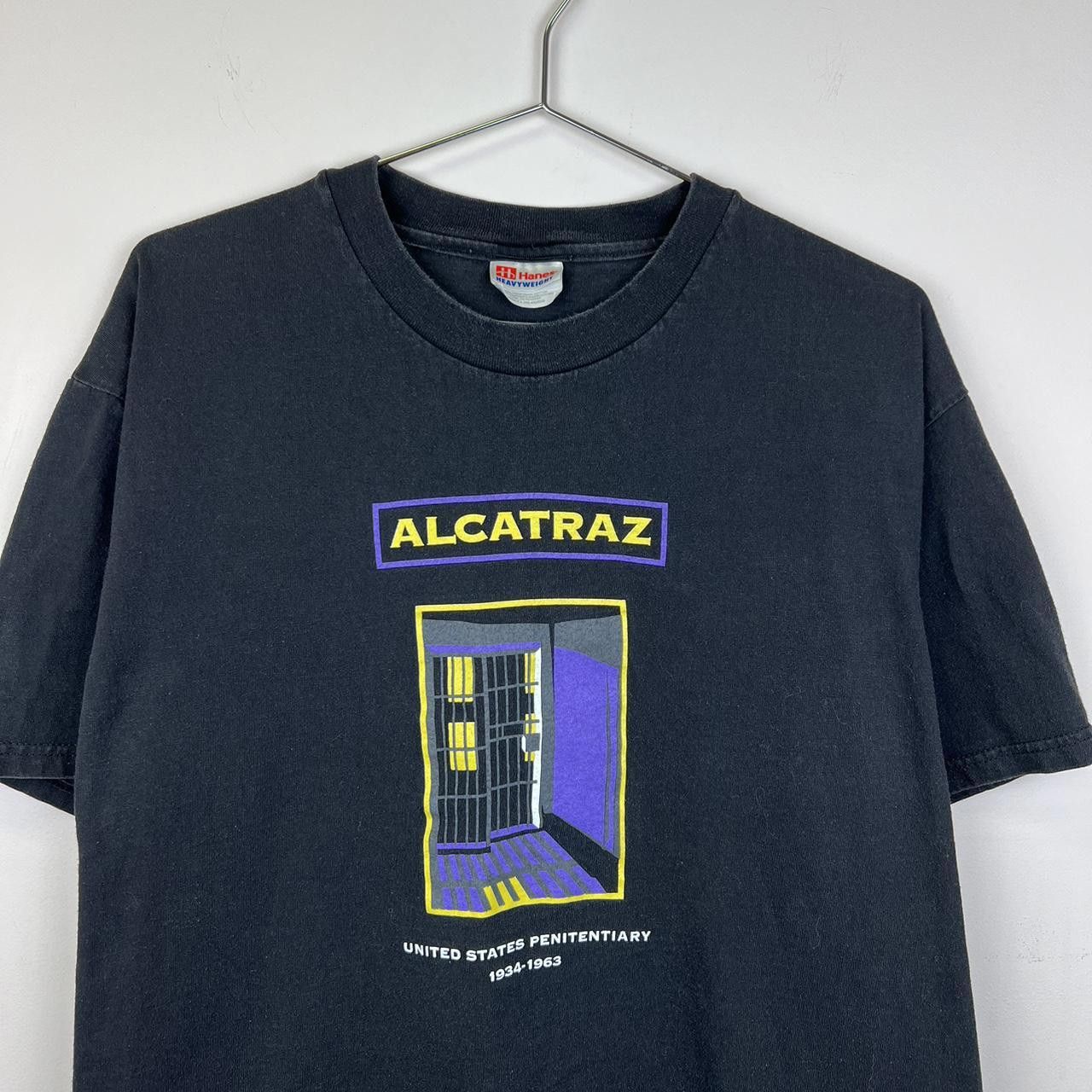 Hanes 90s Vintage Alcatraz T-Shirt United States Penitentiary Size US L / EU 52-54 / 3 - 2 Thumbnail