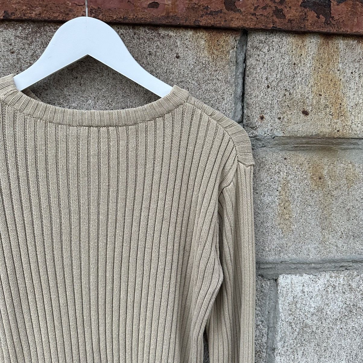 POST ARCHIVE FACTION (PAF) Vintage Knit Sweater Smog Real Denim Beige Size M Grunge Size US M / EU 48-50 / 2 - 9 Thumbnail