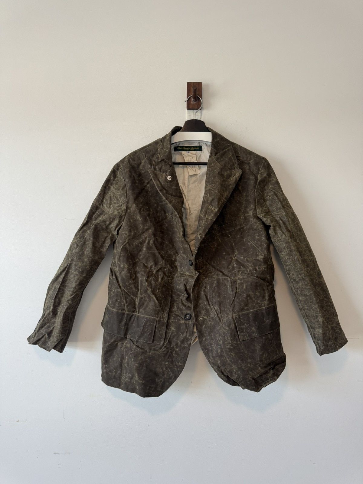 Paul Harnden Shoemakers Waxed Norfolk Blazer Size US L / EU 52-54 / 3 - 3 Thumbnail