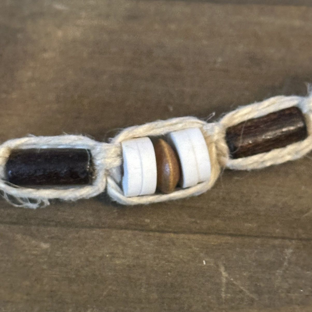 Vintage Vintage woven bead hemp necklace Size ONE SIZE - 3 Thumbnail