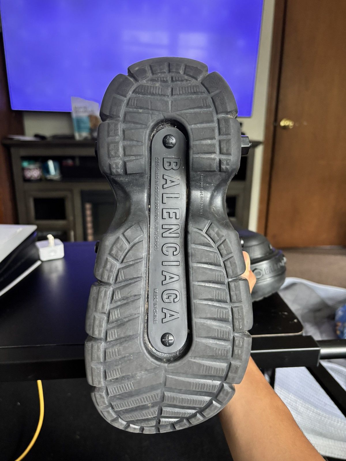 Balenciaga Balenciaga sample Hardcrocs all black Size US 8 / EU 41 - 5 Thumbnail