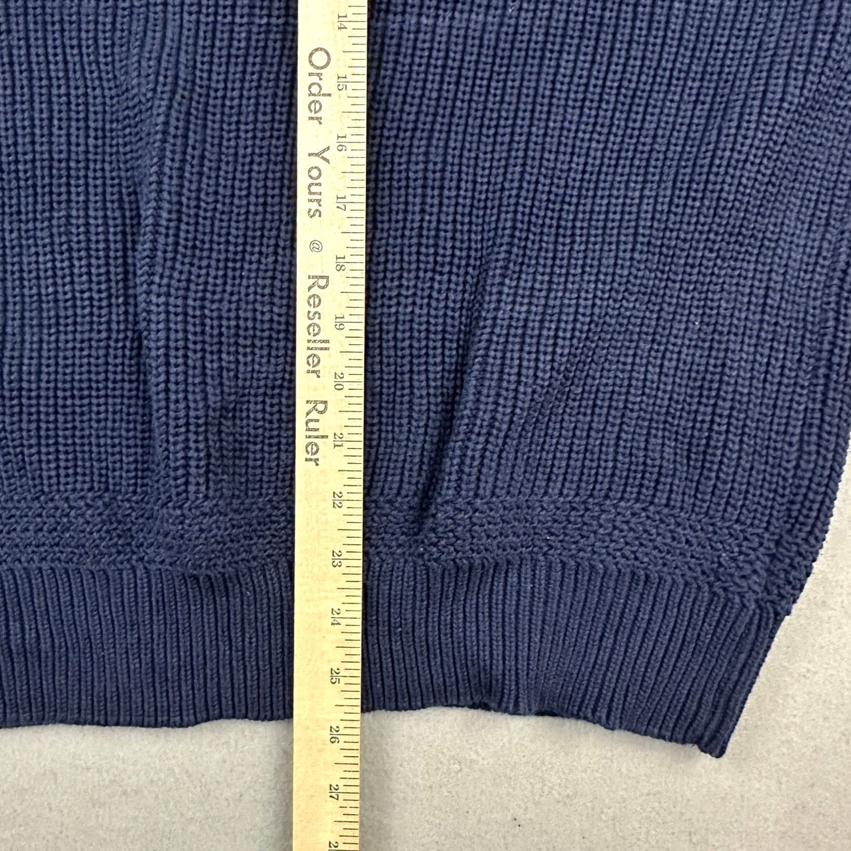 Eddie Bauer VINTAGE Eddie Bauer Sweater Men Large Tall Blue Henley 90s Size US L / EU 52-54 / 3 - 6 Thumbnail
