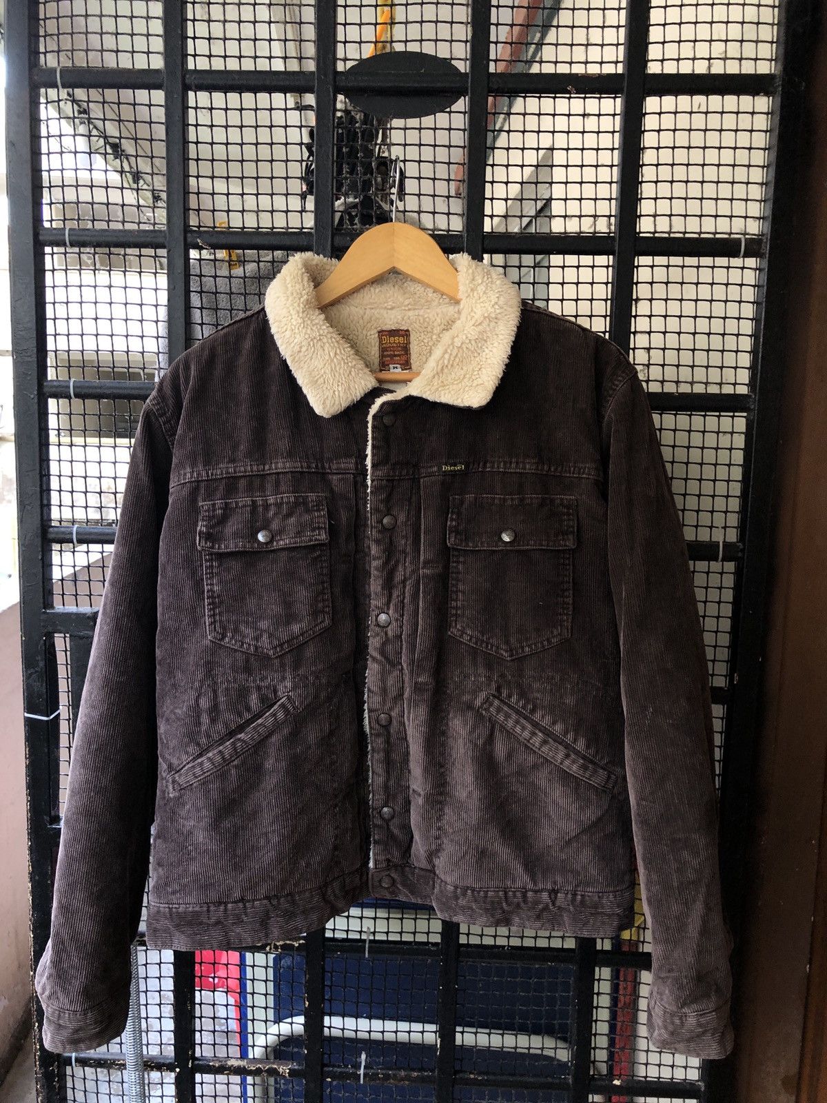 Diesel × Vintage VINTAGE DIESEL CORDUROY SHERPA JACKET Size US M / EU 48-50 / 2 - 1 Thumbnail