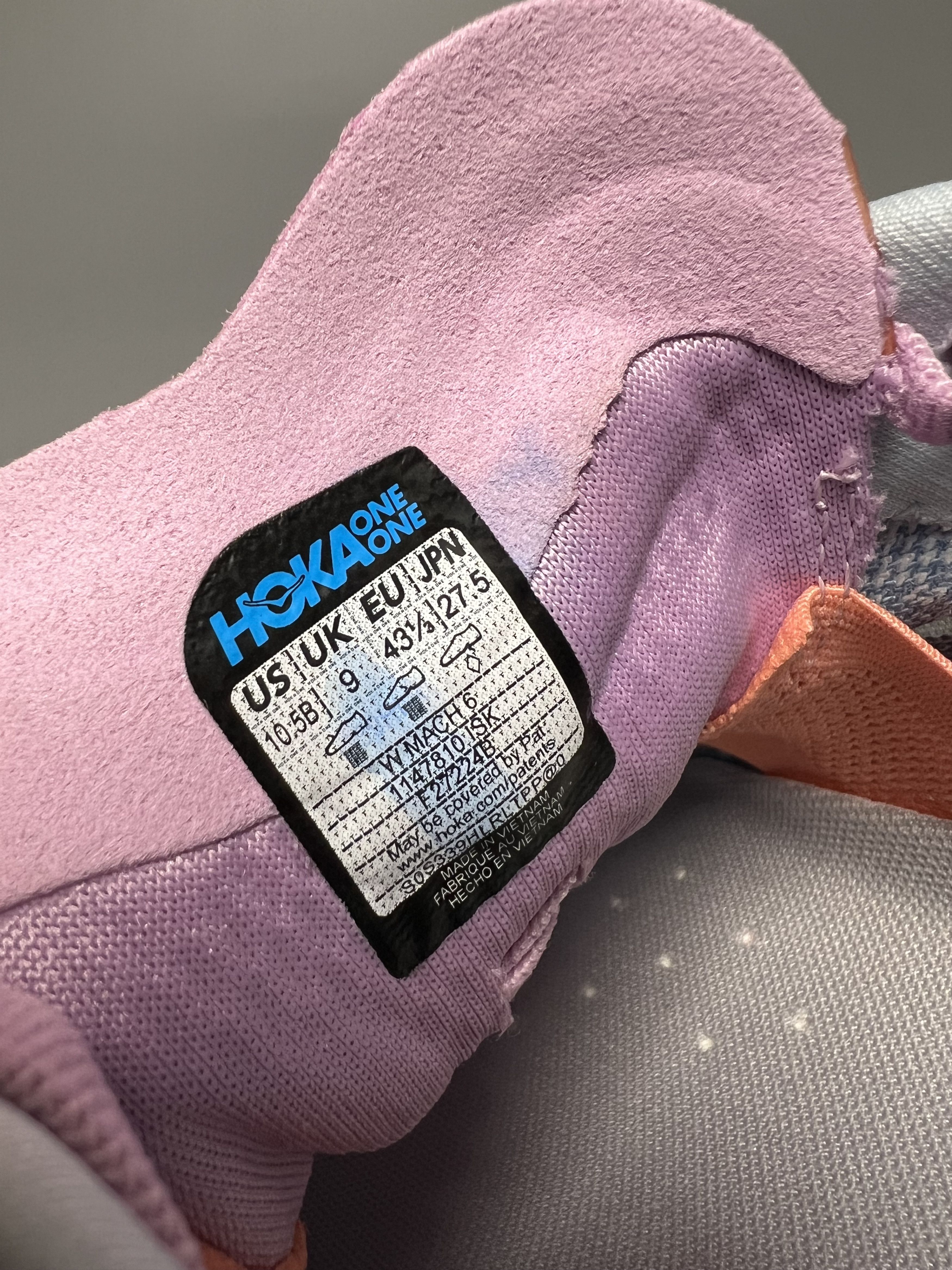 Hoka 10.5B Hoka One One Mach 6 Women's Running Shoes 1147810-ISK Size US 10.5 / IT 40.5 - 15 Thumbnail