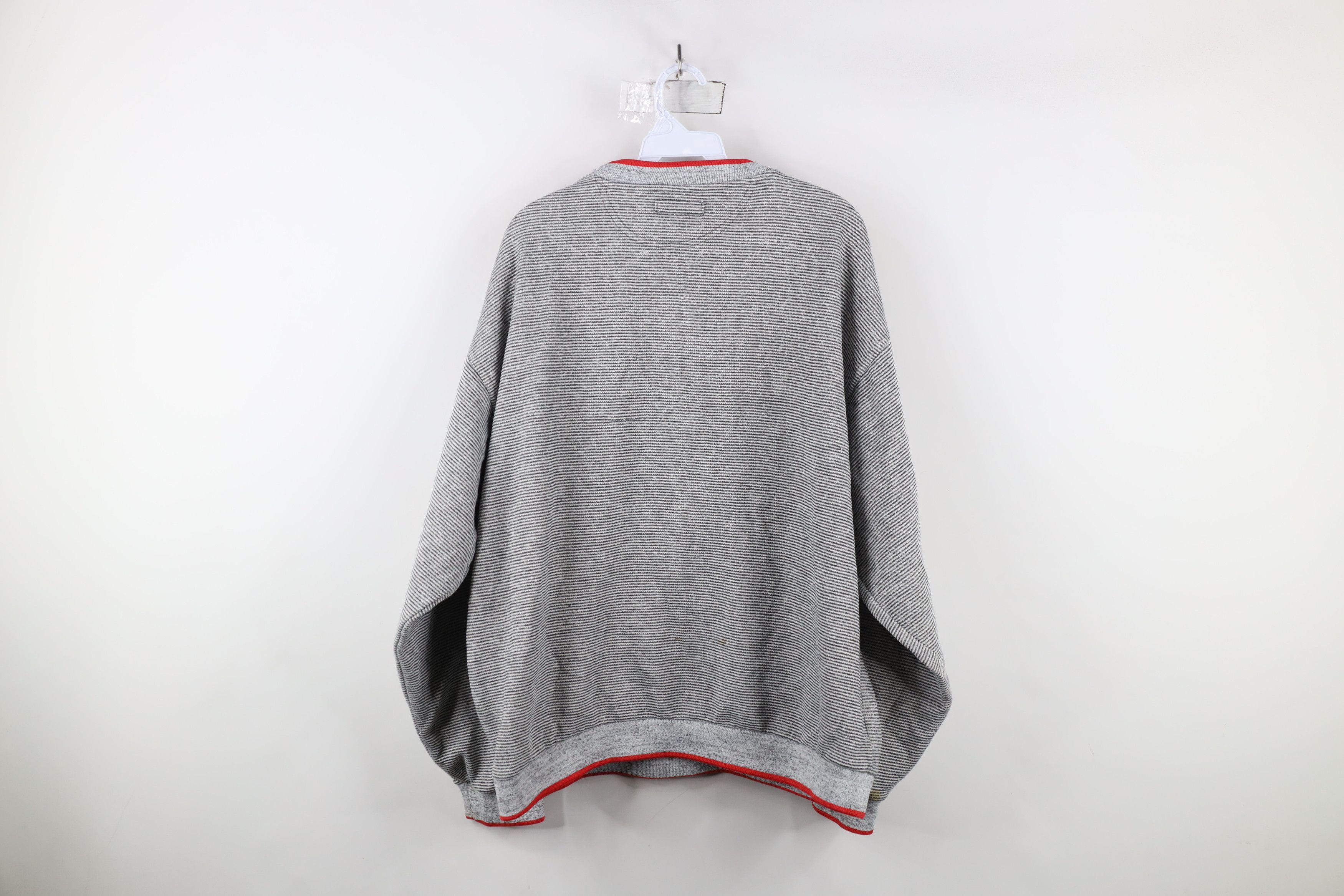 Vintage Vintage 90s Spell Striped Ohio State University Sweatshirt Size US XXL / EU 58 / 5 - 13 Thumbnail