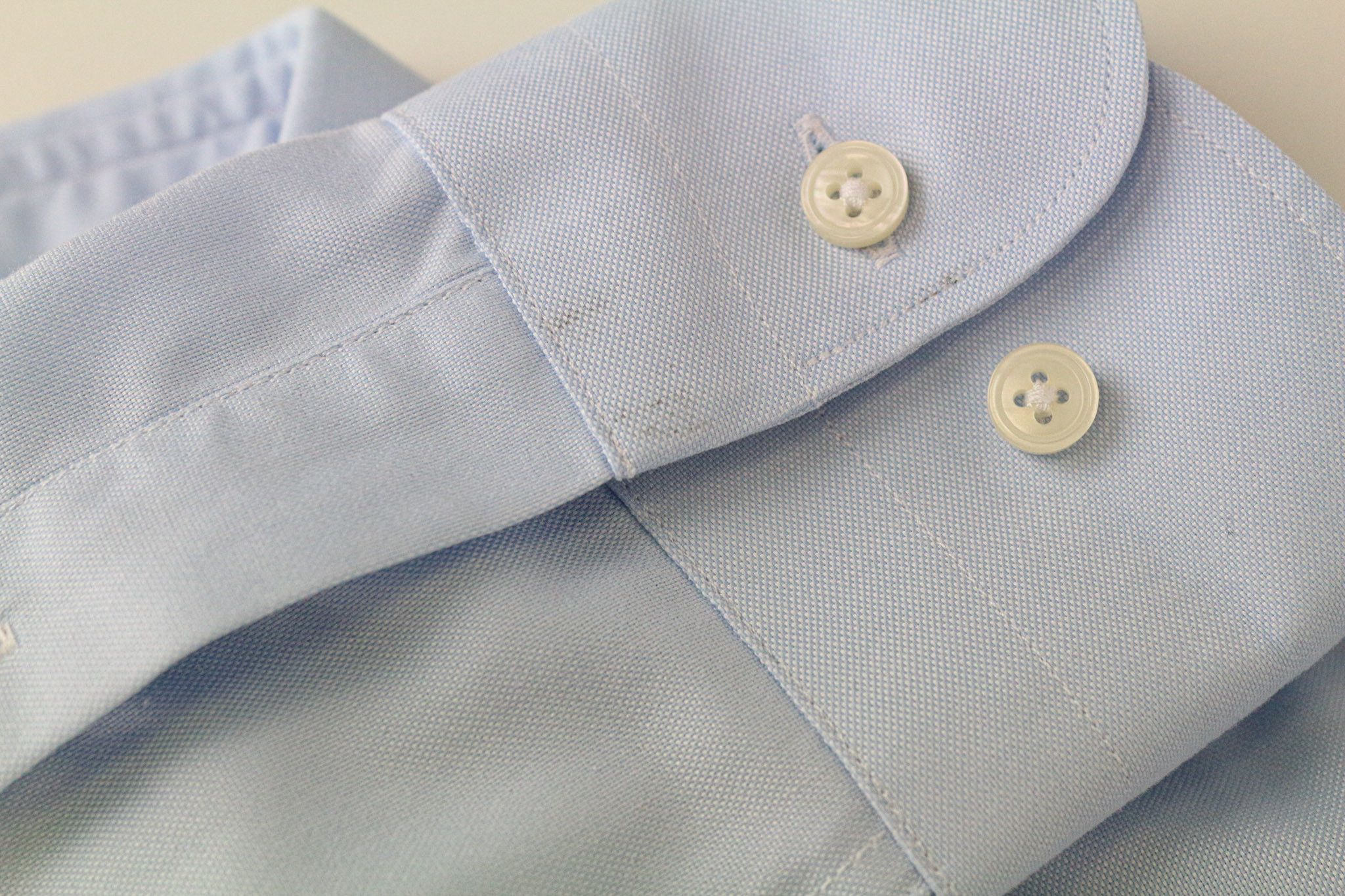 Suitsupply 38L/15L Slim Blue Cotton Long Sleeve Shirt 78907 Size 38L - 9 Thumbnail