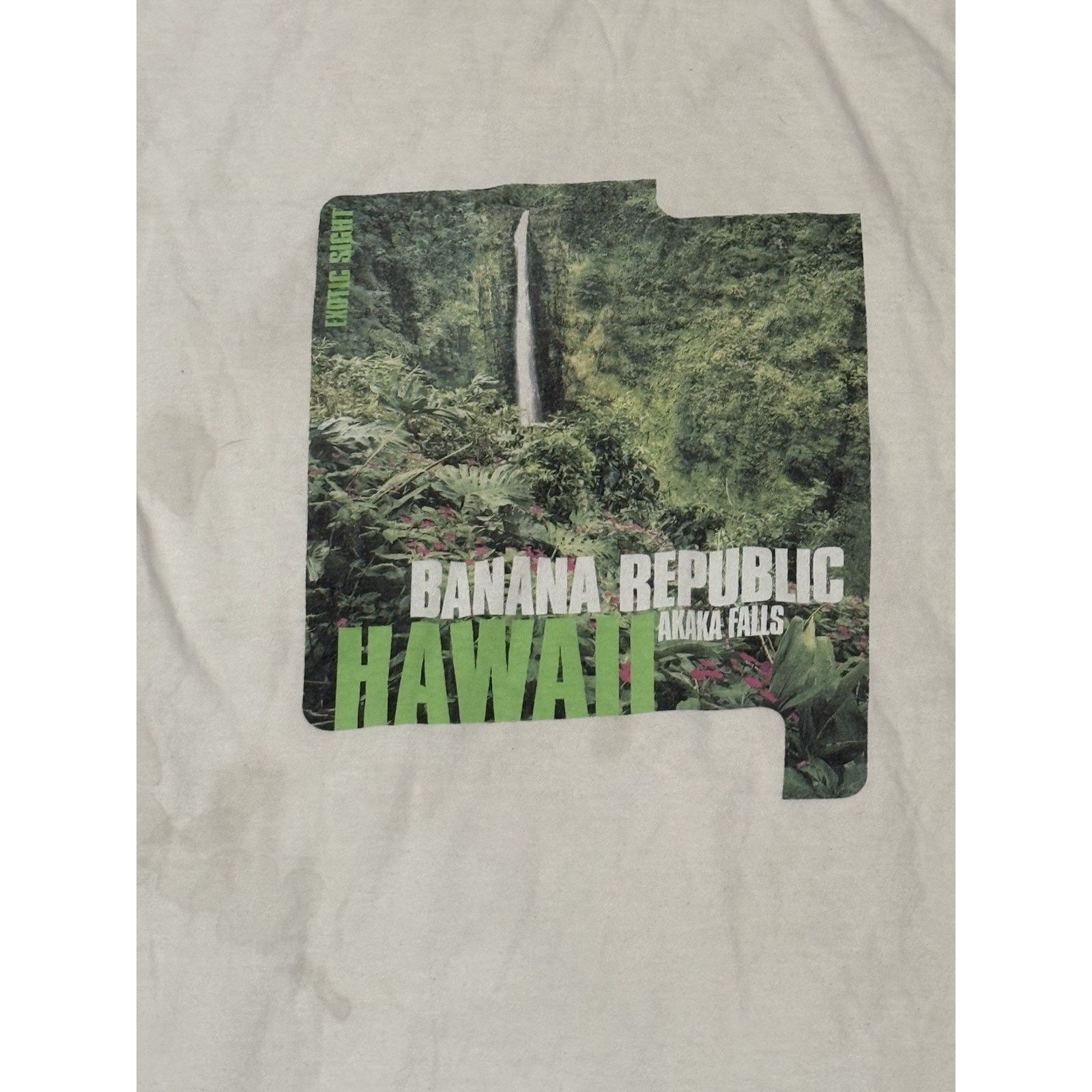 Banana Republic Vintage 90s Banana Republic Pocket Tee Hawaii Exotic Stained Size US L / EU 52-54 / 3 - 5 Thumbnail
