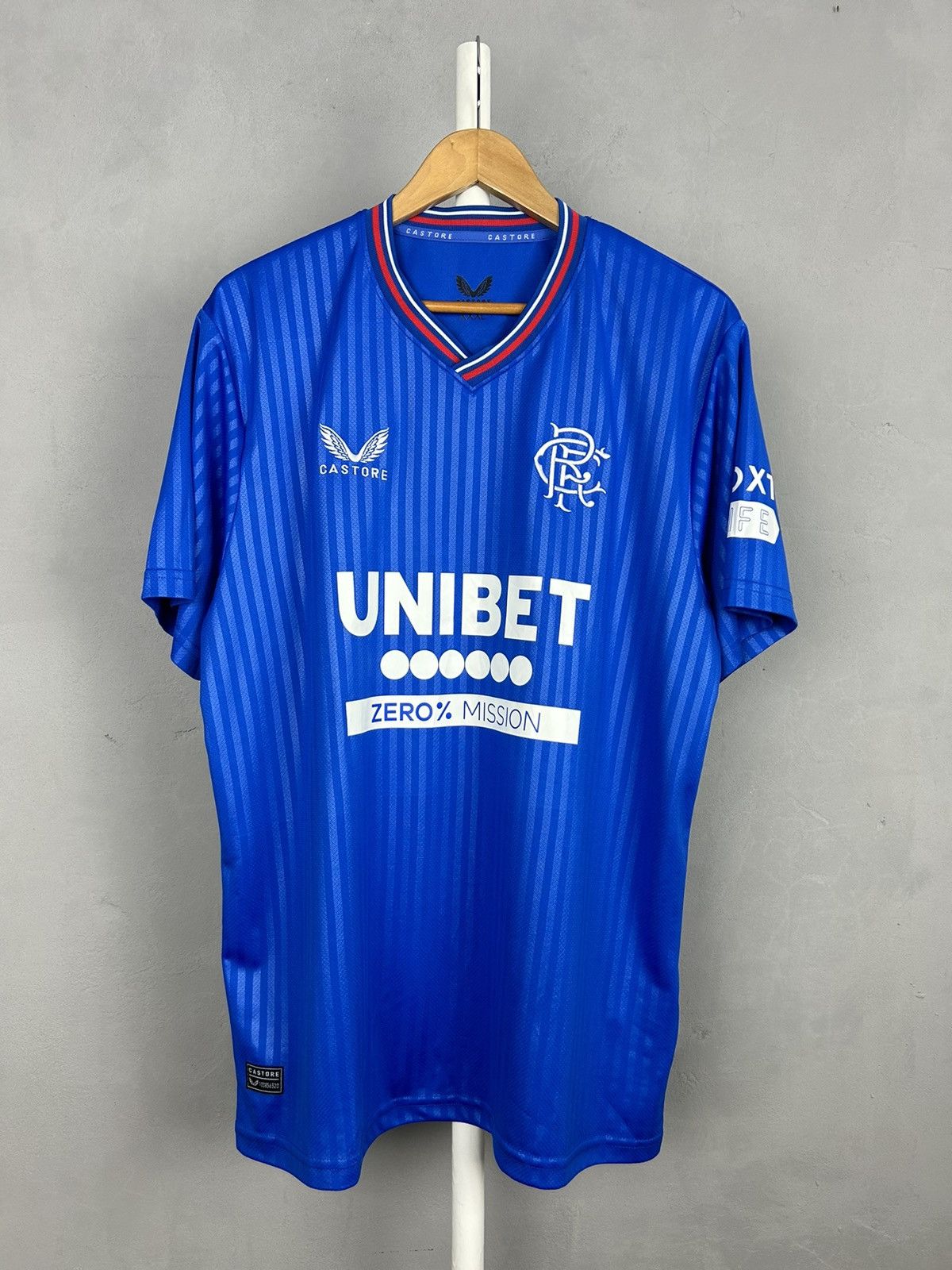 Castore RANGERS 2023 2024 HOME FOOTBALL SHIRT SOCCER JERSEY Size US XXL / EU 58 / 5 - 2 Thumbnail
