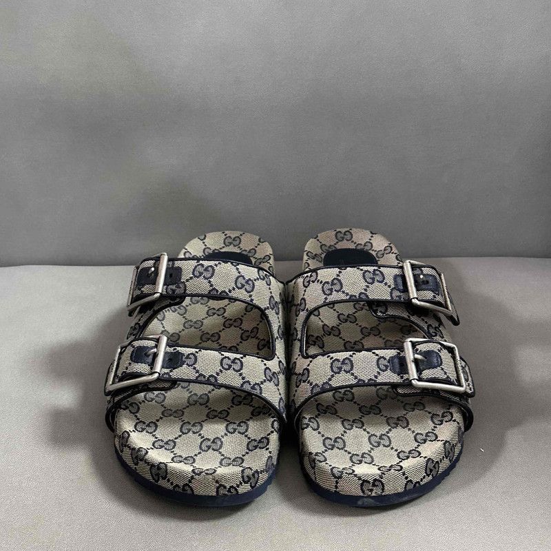 Gucci Gucci Brown Slide Sandals for Men - Size US 10.5 / EU 43-44 - 2 Thumbnail