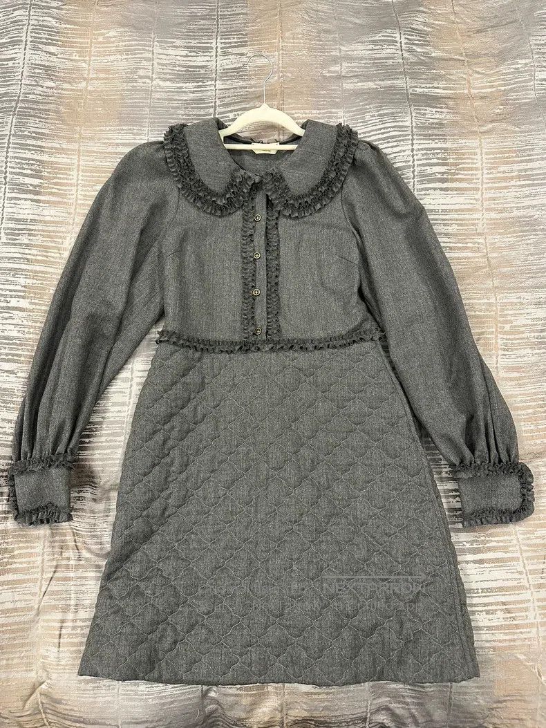 Fendi Fendi Woolen Gray Dress Size XS / US 0-2 / IT 36-38 - 2 Thumbnail