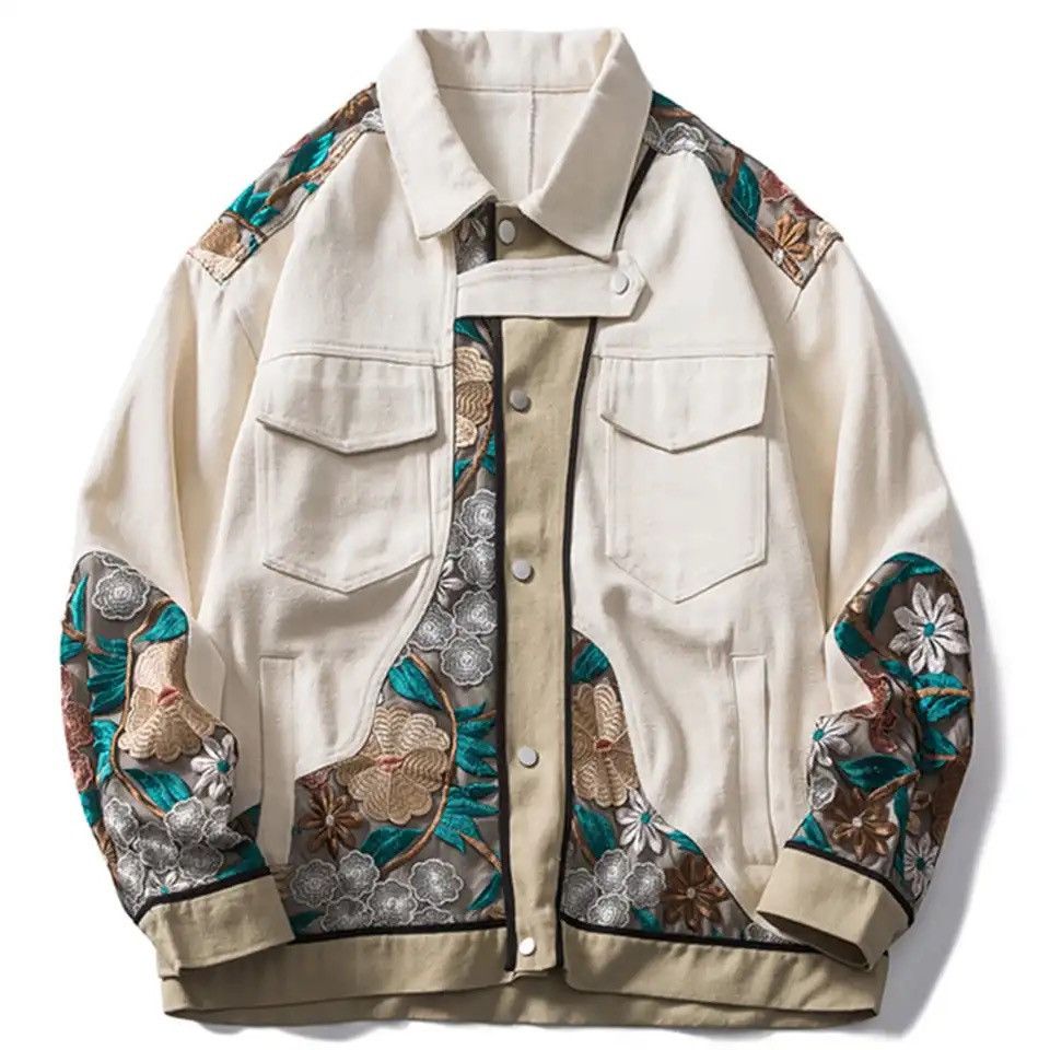 Japanese Brand × Vintage Embroidery Patchwork Varsity Jacket (M) Size US M / EU 48-50 / 2 - 1 Thumbnail