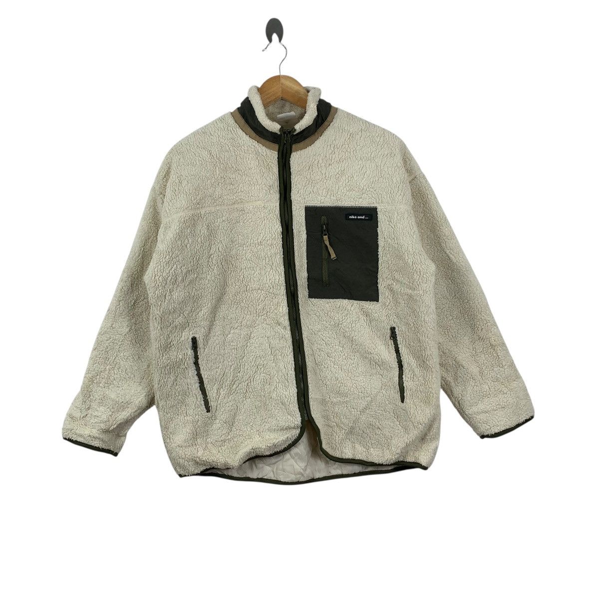 Vintage NIKO AND … Retro X Pocket Outdoor Sherpa Fleece Jacket Deep Size US M / EU 48-50 / 2 - 1 Thumbnail