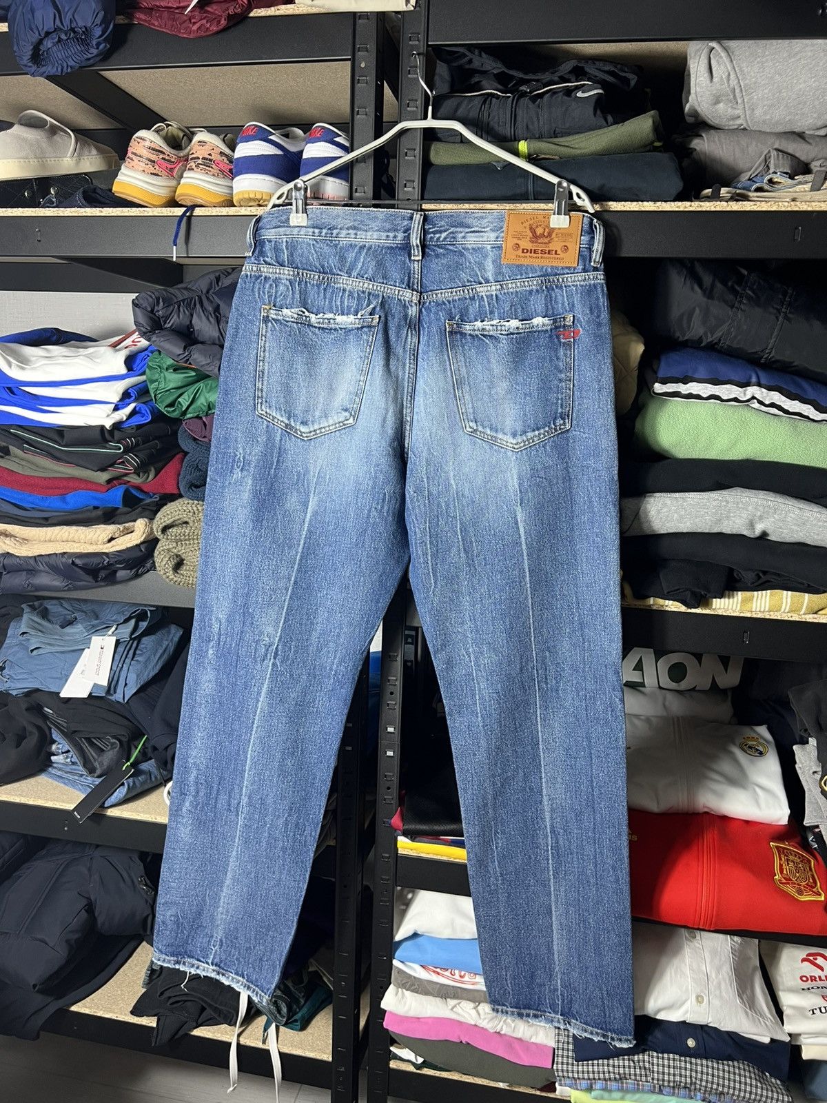 Diesel 🔥 Diesel Italian Distressed Straight Jeans Size 34 Italy 🧵 Size US 34 / EU 50 - 1 Thumbnail