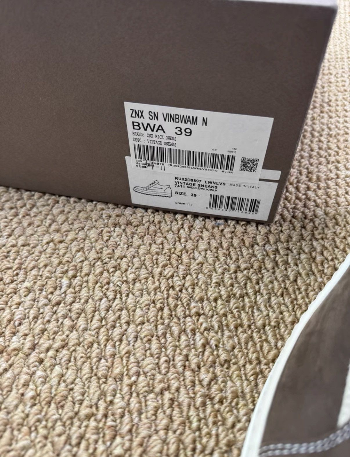 Rick Owens Rick Owens RO Main Line Full Leather Vans Style K37 Size US 6.5 / EU 39-40 - 6 Thumbnail
