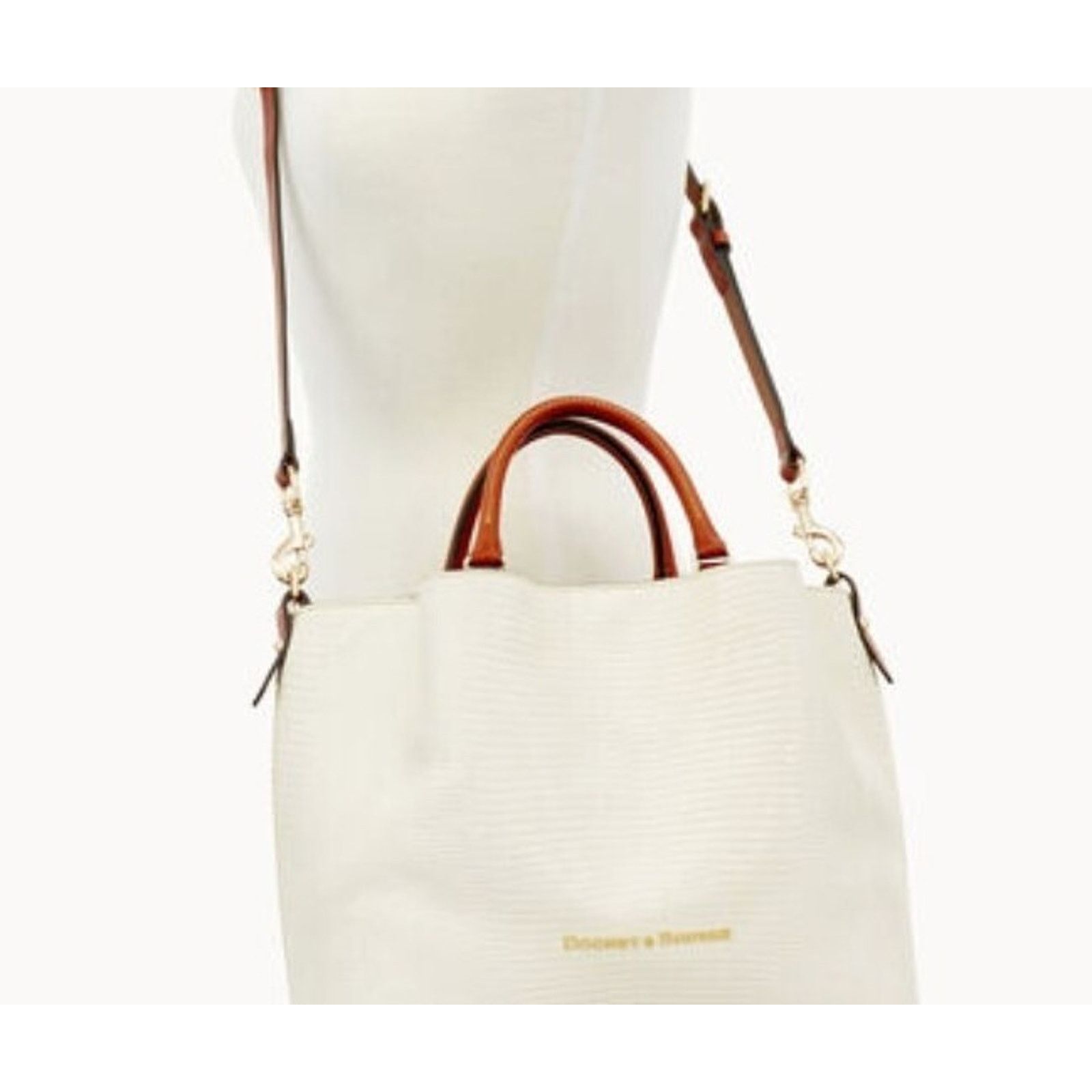Dooney & Bourke Dooney & Bourke Embosed Lizard Large Barlow Bone Bag B000540 Size ONE SIZE - 3 Thumbnail