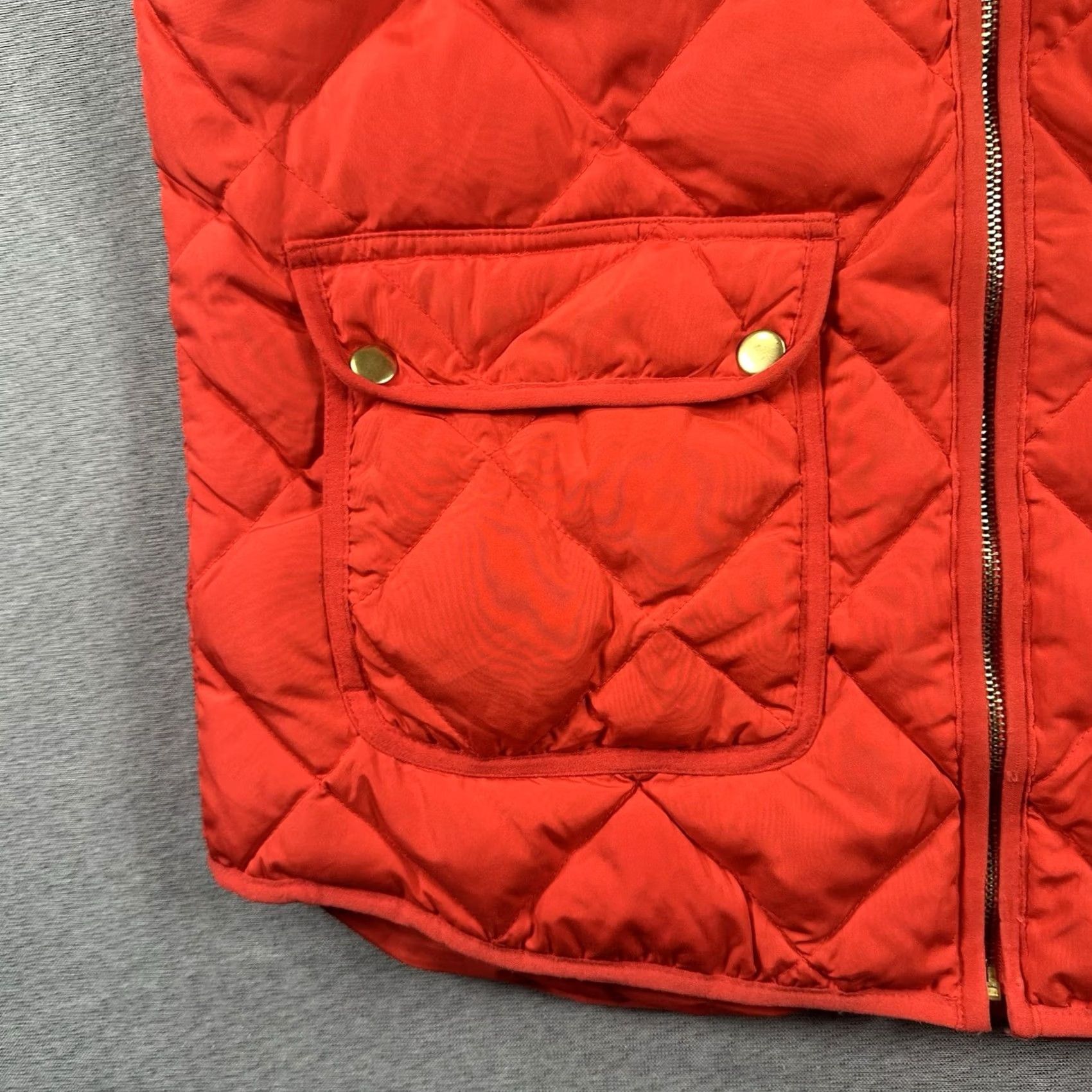 Vintage Woolrich Vest Quilted Puffer Red L Down Zip Womens Size L / US 10 / IT 46 - 6 Thumbnail
