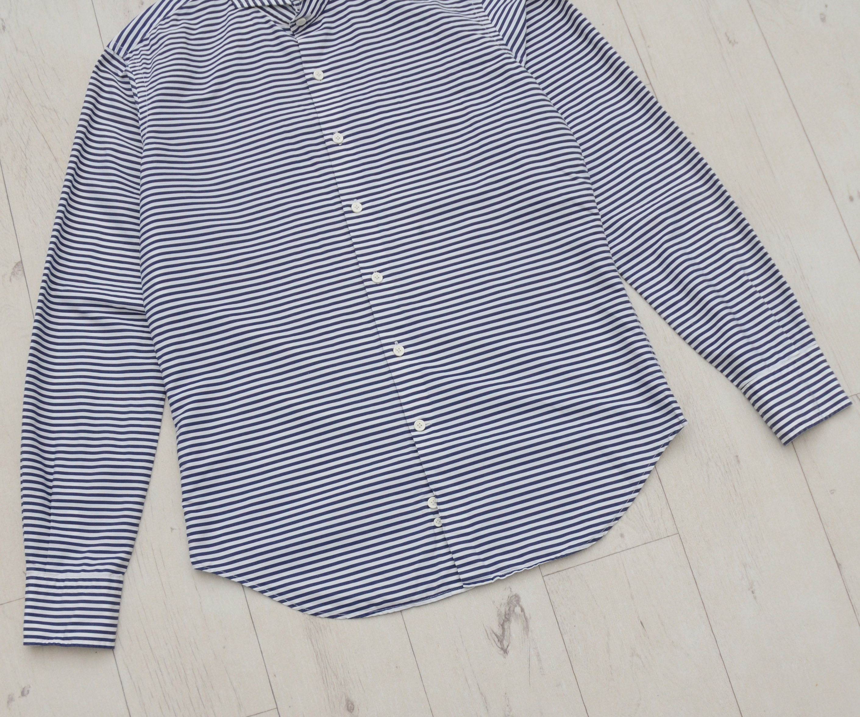 Boggi Boggi Luxury Long Sleeve Button Up Striped Shirt Size US M / EU 48-50 / 2 - 4 Thumbnail