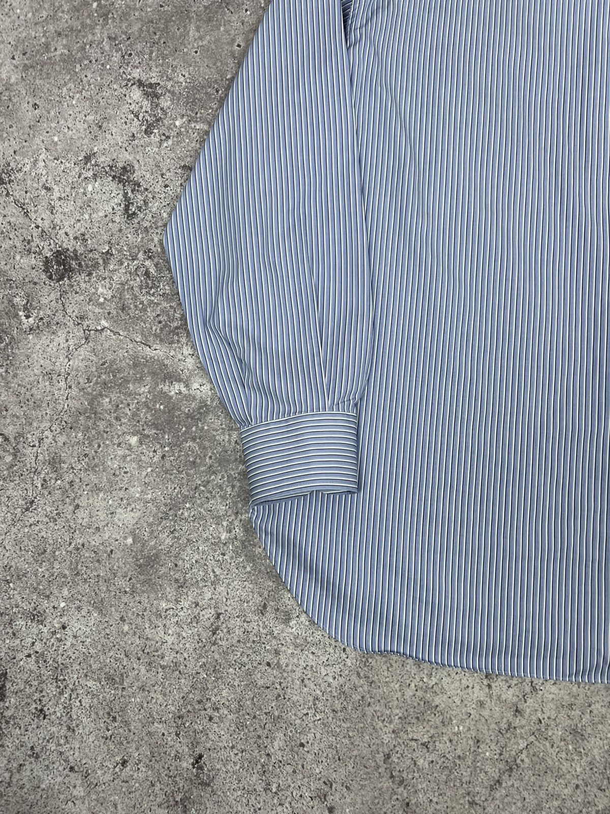 Brioni Brioni Striped Button Up Shirt Long Sleeeve Classic Size US XL / EU 56 / 4 - 16 Thumbnail