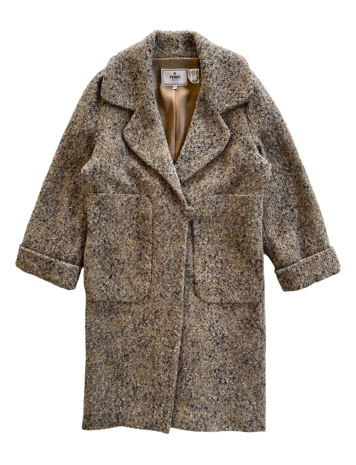 Fendi Fendi Wool Luxury Overcoat Size S / US 4 / IT 40 - 2 Thumbnail