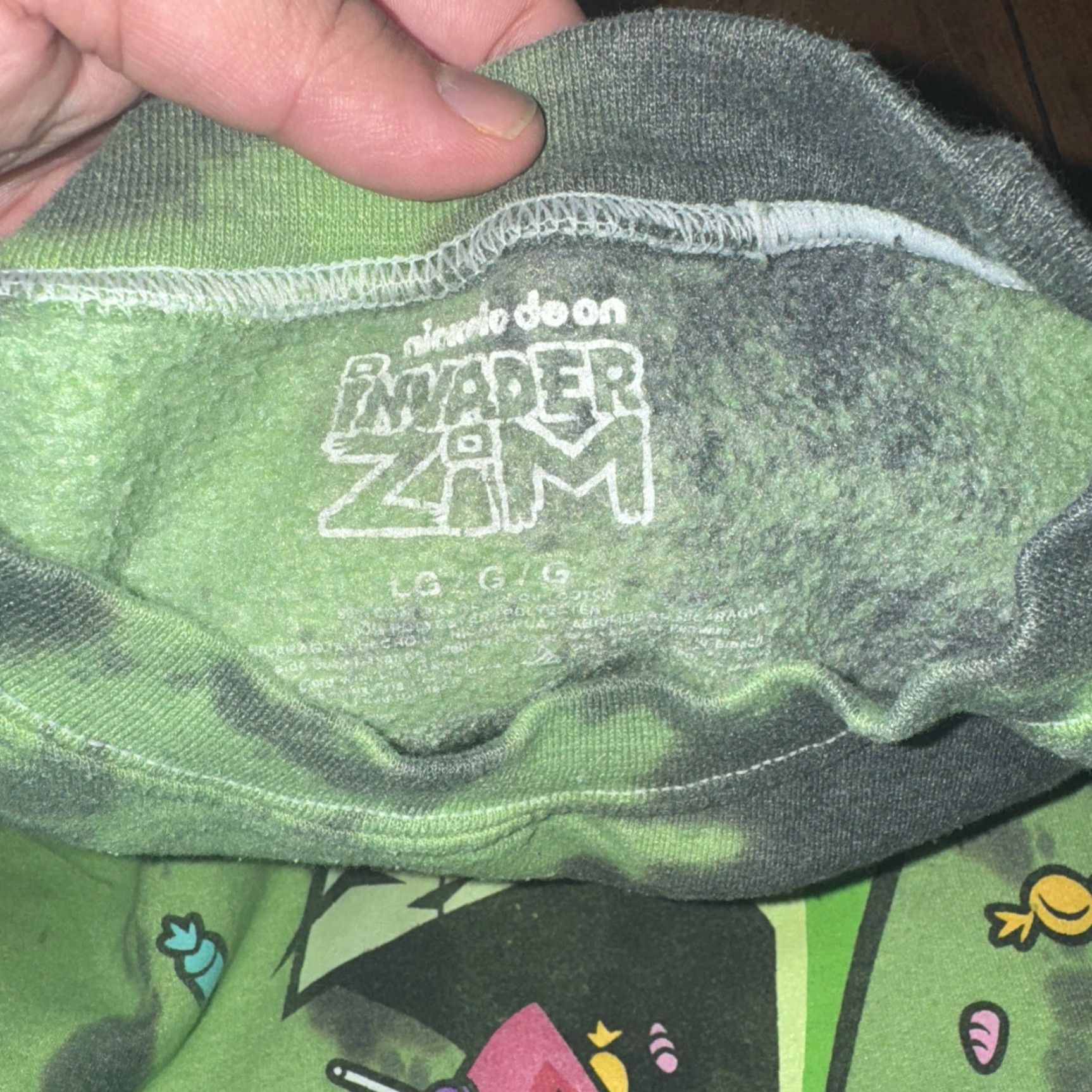 Nickelodeon VINTAGE Invader Zim Crewneck Sweatshirt Green Black Tie Dye Large 24x26 Y2K Mens Sweater Crow Neck Graphic Print 90s Streetwear Size US L / EU 52-54 / 3 - 3 Thumbnail
