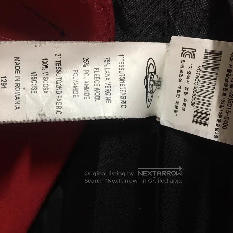 Vivienne Westwood Vivienne Westwood Red wool high collar coat Size XS / US 0-2 / IT 36-38 - 9 Thumbnail