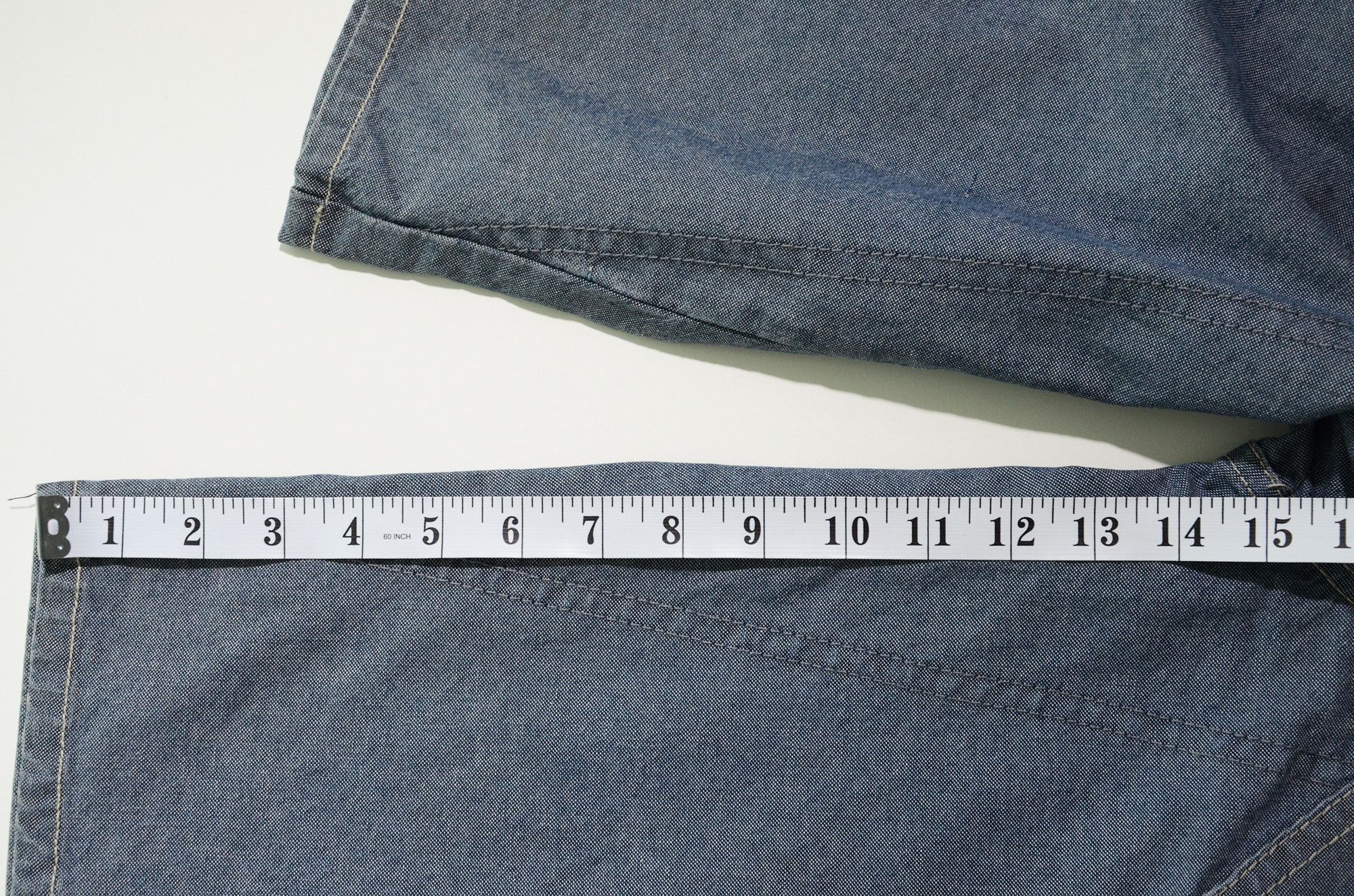 Marithe + Francois Girbaud M+FG Jorts W34 Raw Denim Special Rare Design 2006 Carft Size US 34 / EU 50 - 16 Thumbnail