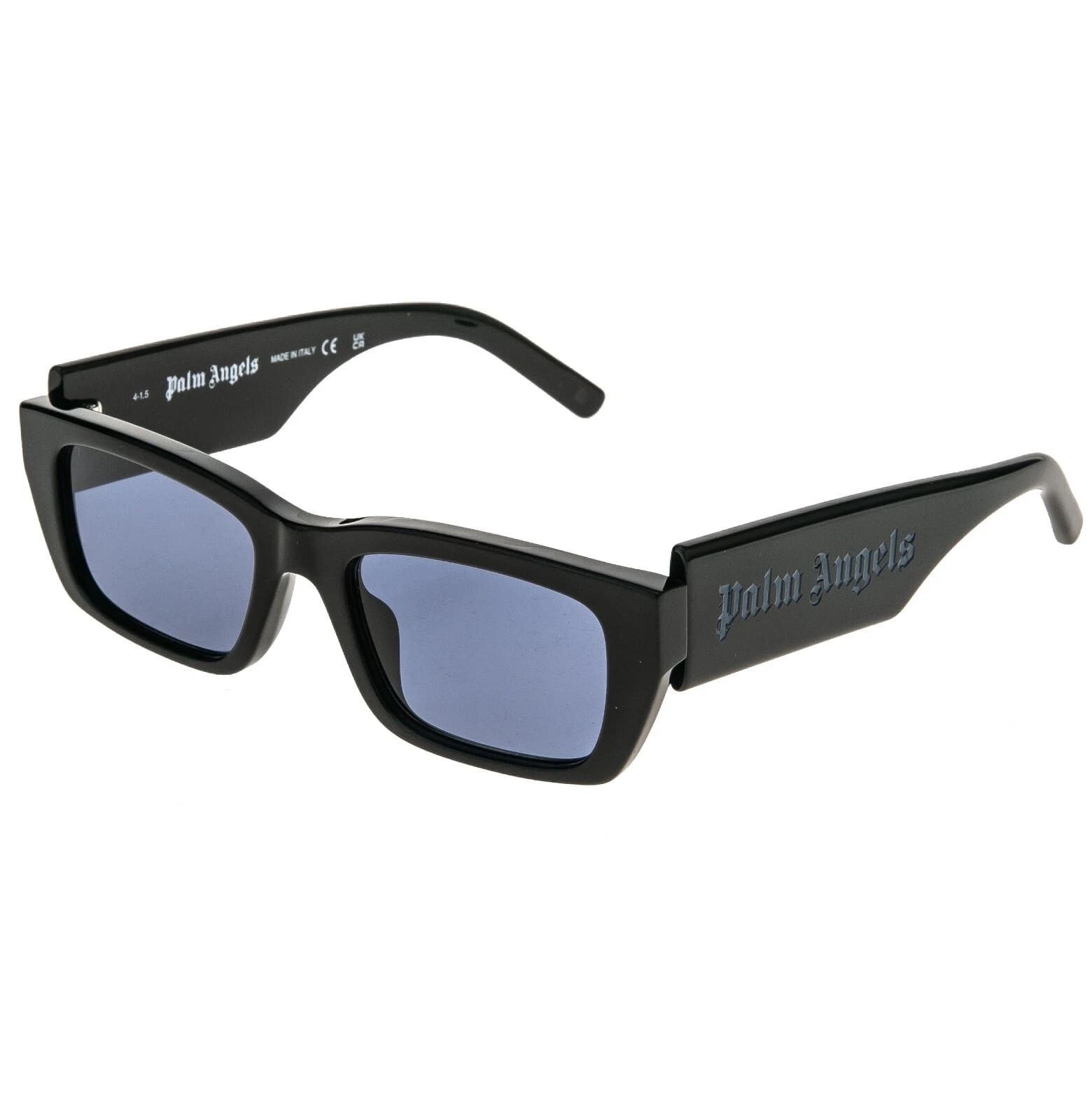 Palm Angels PALM ANGELS PERI002 002 PALM Black Blue Geometric Sunglass Size ONE SIZE - 7 Thumbnail