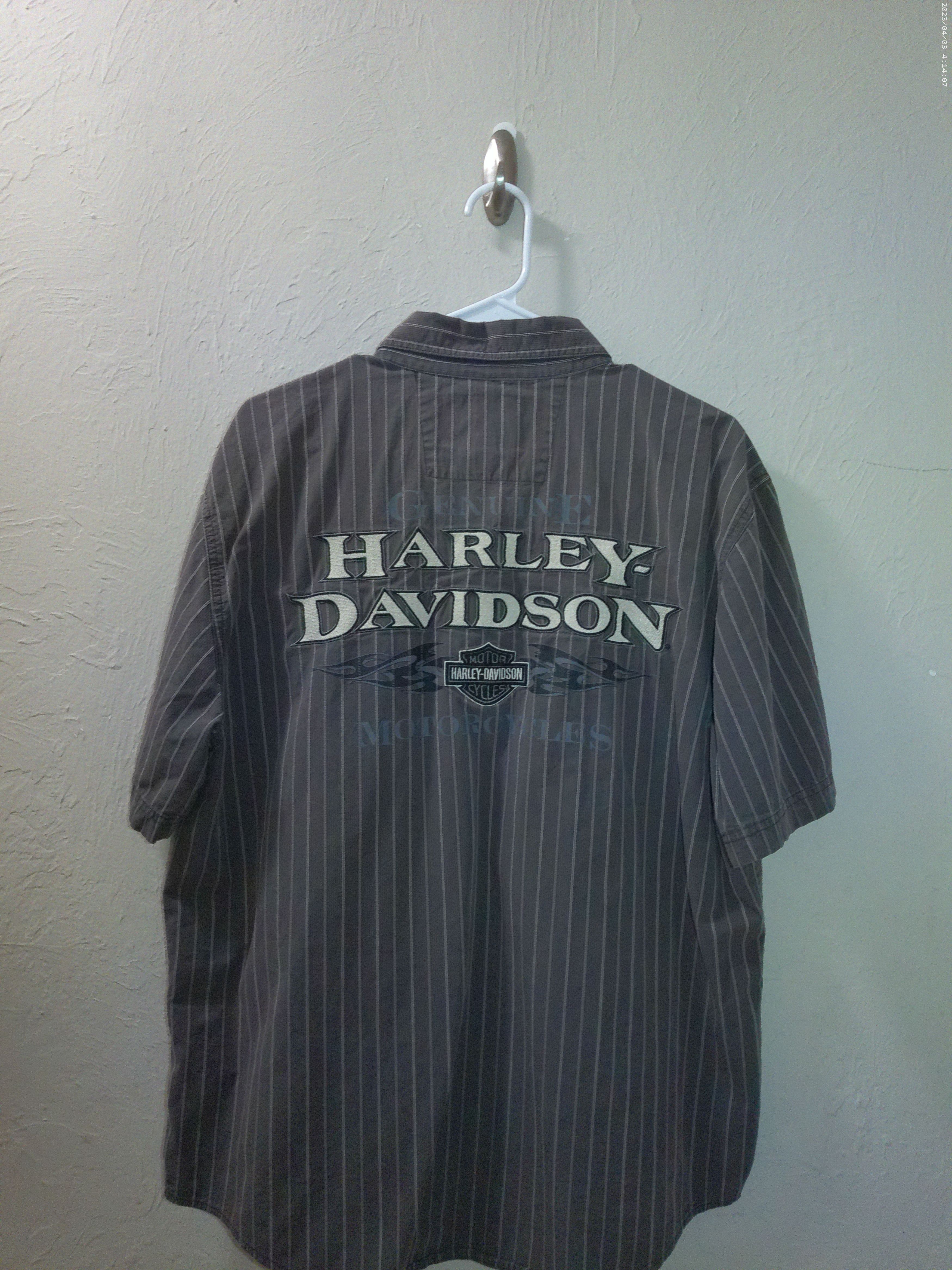 Harley Davidson Vintage Y2k Harley-Davidson Motor Wing Logo Mechanic Shirt Size US L / EU 52-54 / 3 - 4 Thumbnail