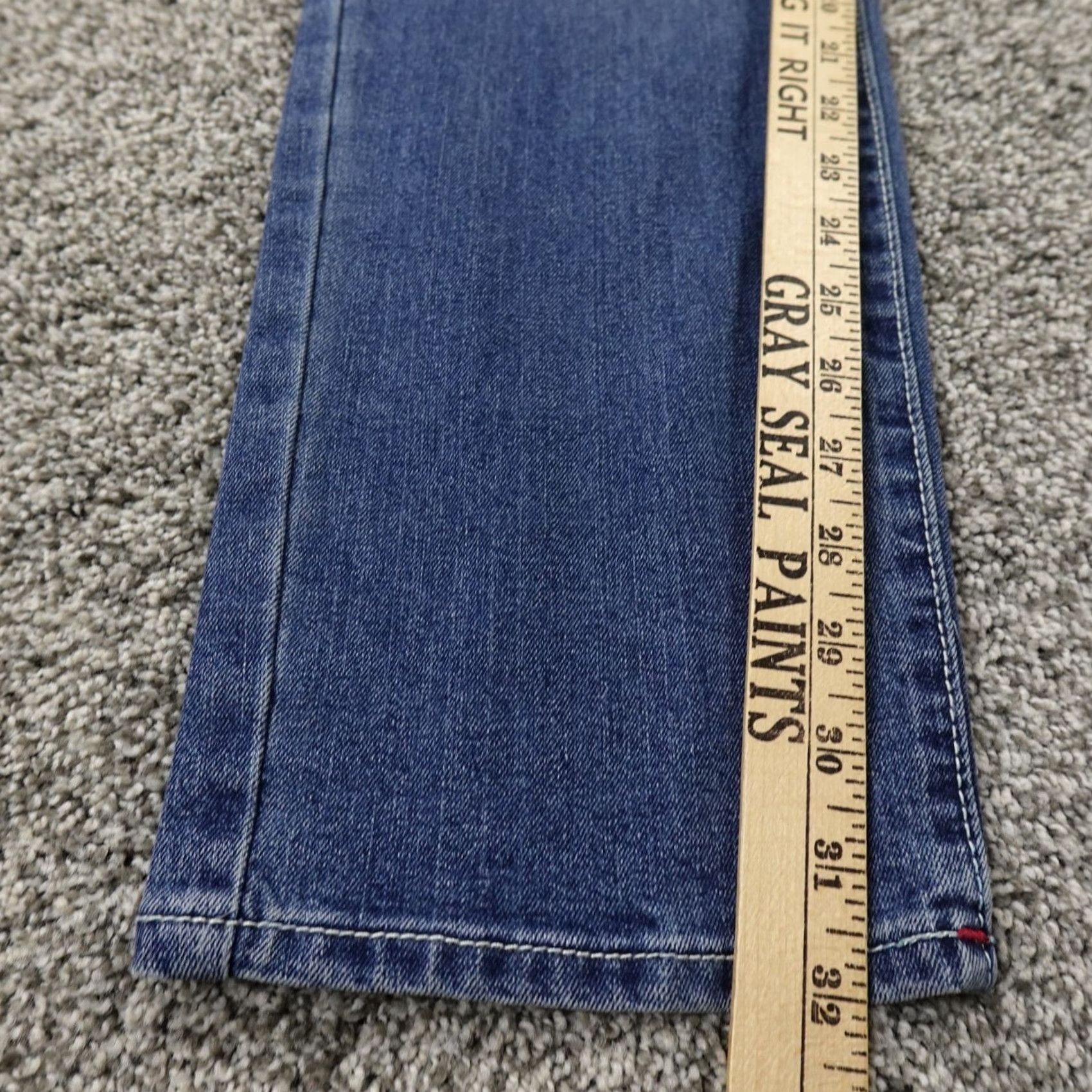 True Religion True Religion Jeans Mens 33X32 Dark Blue Denim Rocco Moto Relaxed Skinny Jeans Mens Blue 90s? Size US 33 - 4 Thumbnail