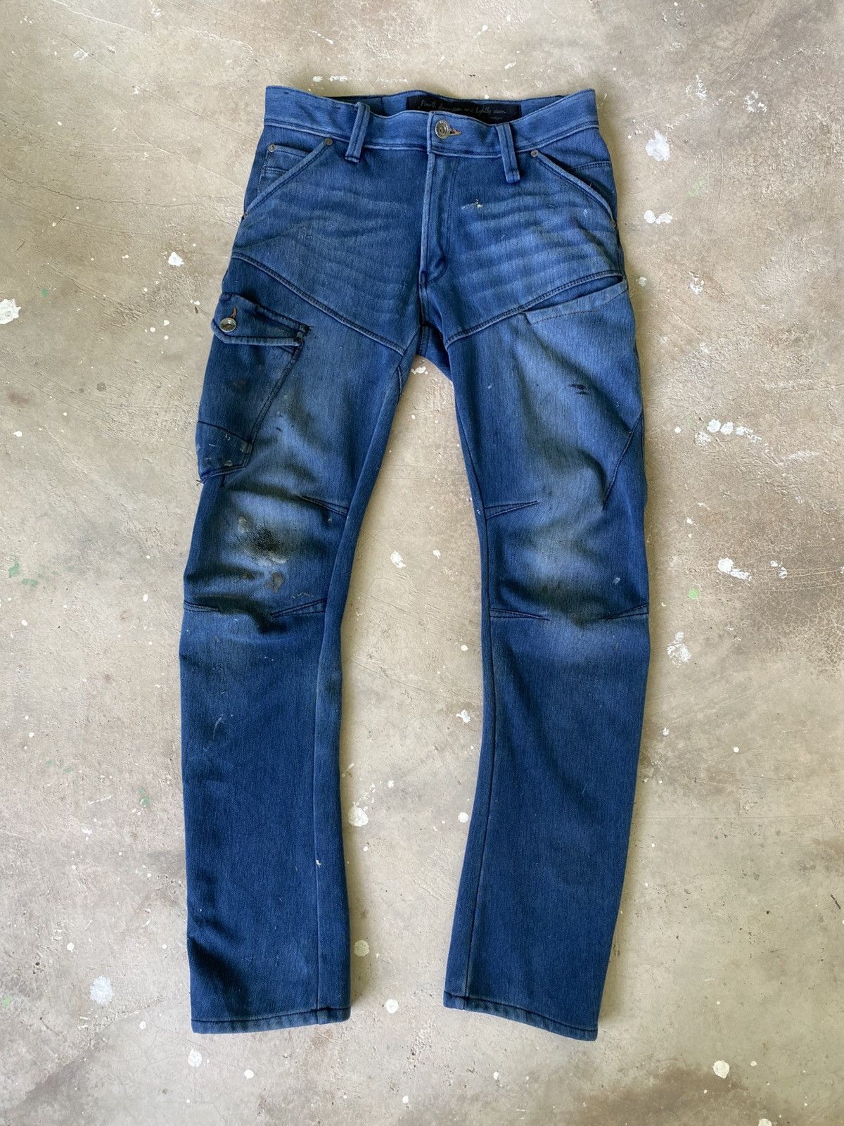 Japanese Brand FieldCore Multi Pocket 3D Workwear Denim Pants Size US 32 / EU 48 - 1 Thumbnail