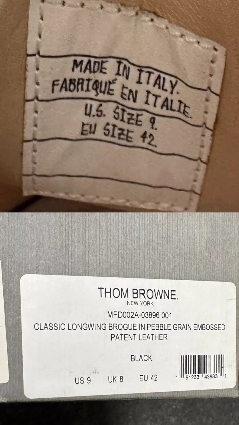 Thom Browne Thom Browne Bright leather black carved leather shoes Size US 9 / EU 42 - 2 Thumbnail