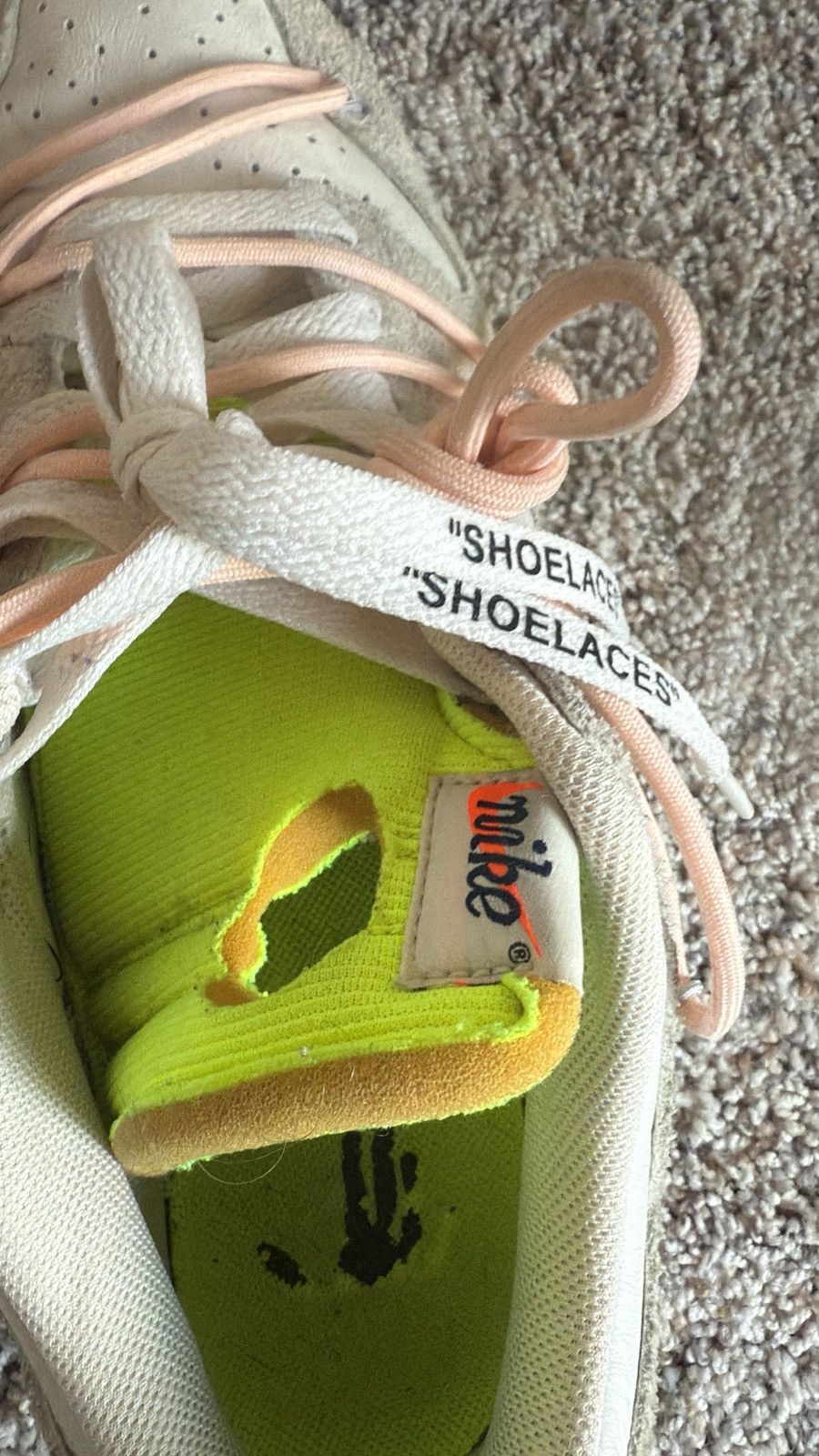 Nike × Off-White Off White Nike Dunk Low Lot #12 of #50 👟☑️🚧🖤🤍 Size US 12 / EU 45 - 12 Thumbnail