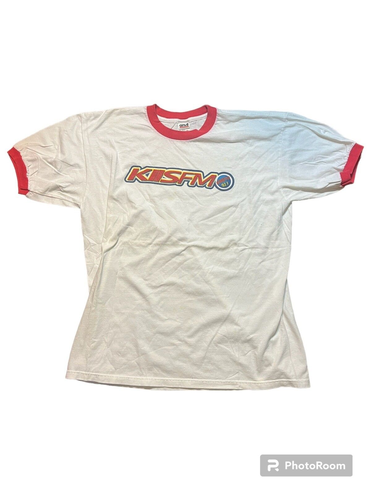 Vintage 2000s kiis FM ringer T shirt. Size US XL / EU 56 / 4 - 1 Preview