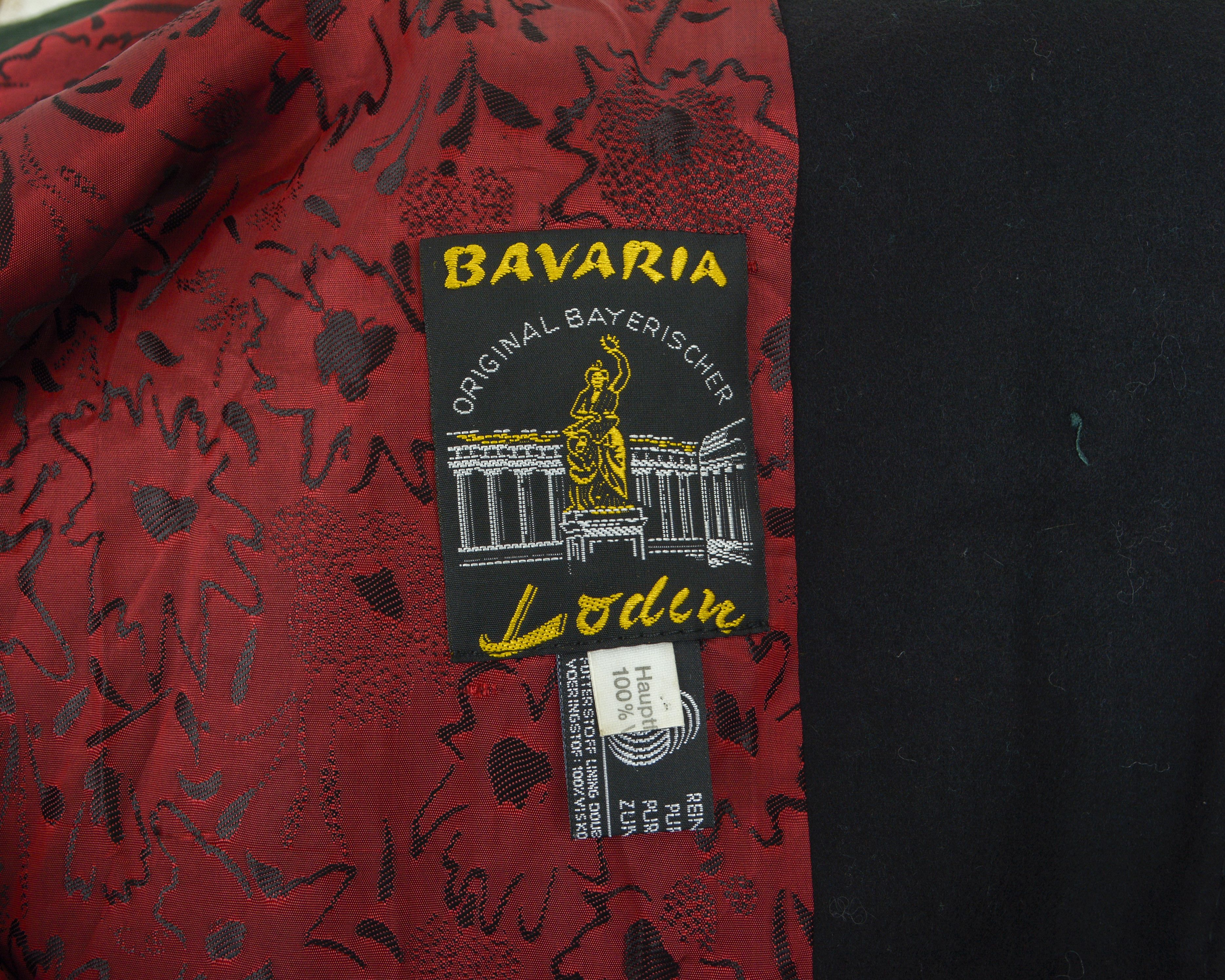 Vintage BAVARIA LODEN Ursl Trachten Pure New Wool Over Coat Jacket Size L / US 10 / IT 46 - 11 Thumbnail