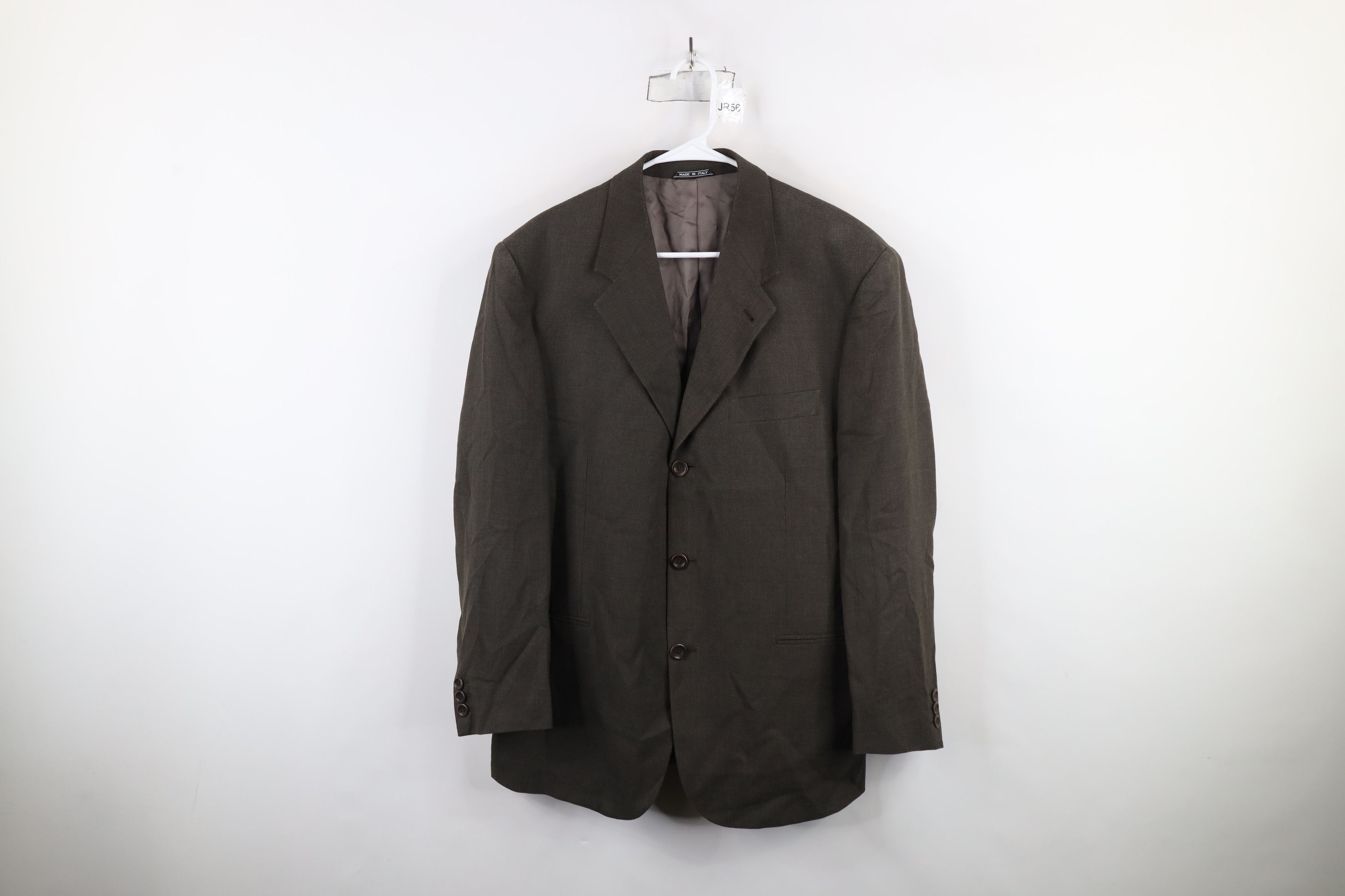 Vintage Today's Man Silk Wool 3 Button Suit Blazer Jacket Italy Size US XXL / EU 58 / 5 - 1 Thumbnail