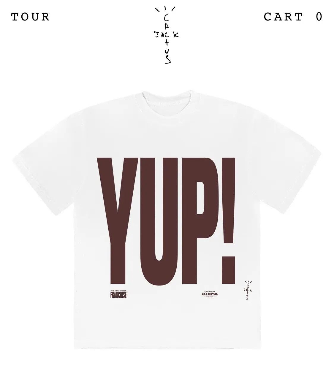 Travis Scott Yup T Shirt | Grailed