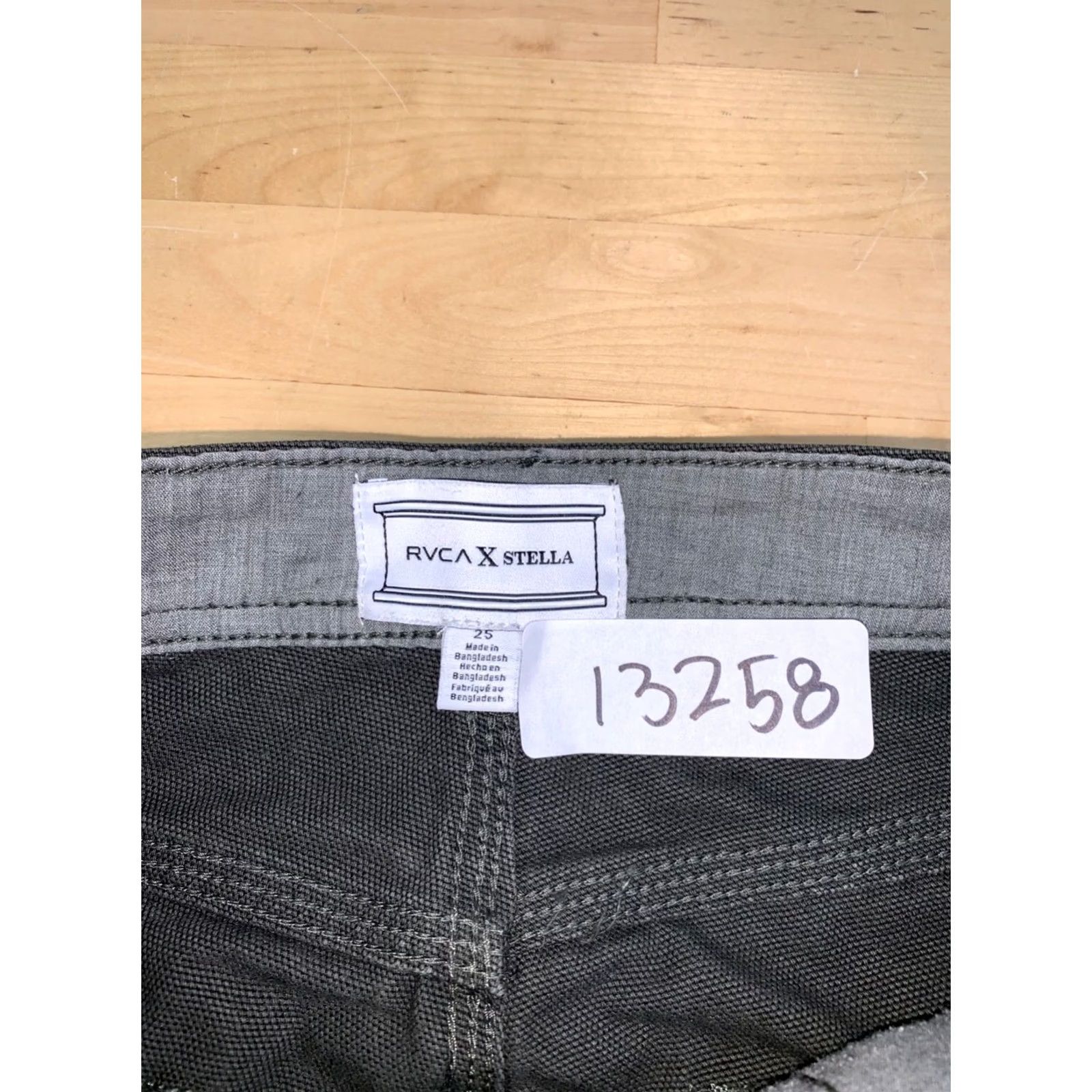 RVCA RVCA x Stella Double Knee Carpenter Jeans Women 25 Green Grunge Vintage No Size 42" / US 20 - 2 Thumbnail