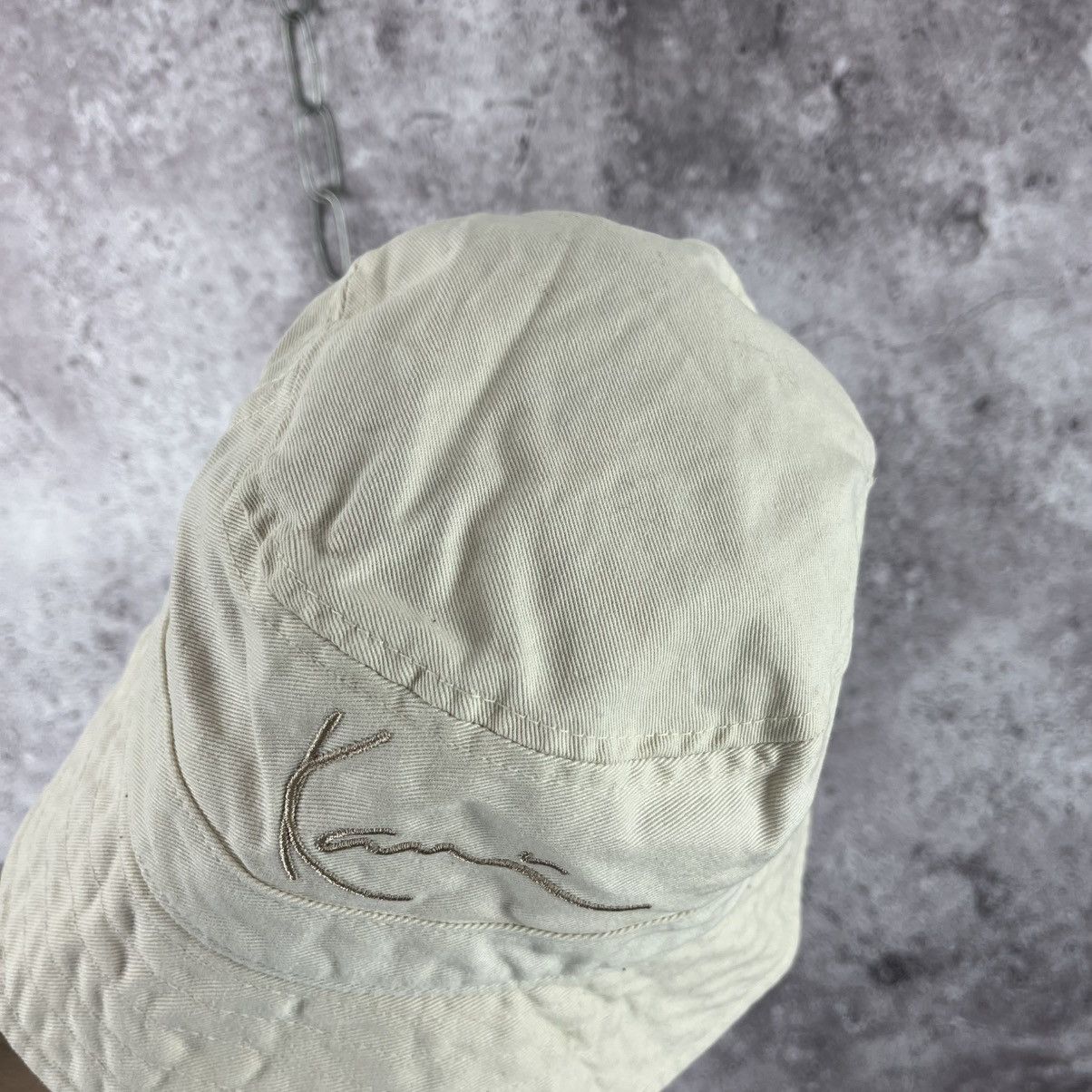 Designer Karl Kani Embroidery Logo Zip Pocket Y2K Bucket Hat Cap Size ONE SIZE - 3 Thumbnail