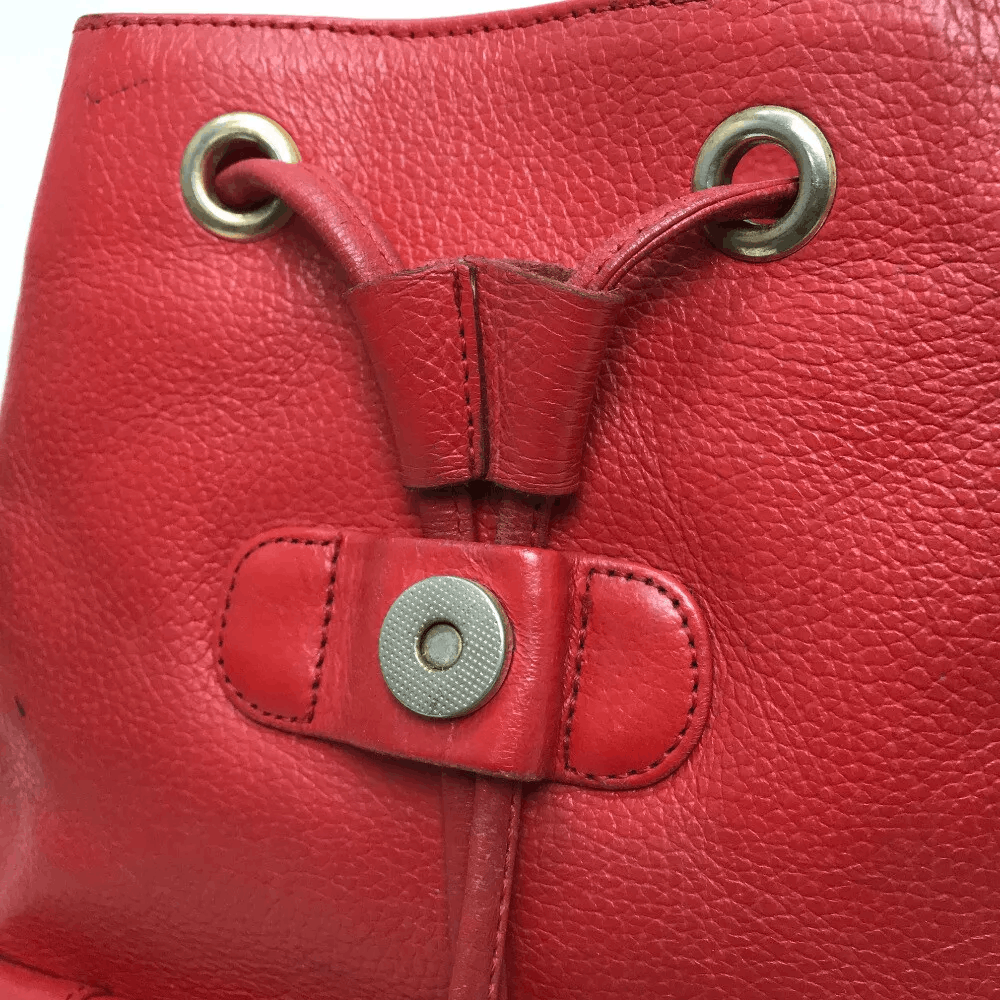 MCM MCM Logo Plate logo studs Backpack-Bag Red Size ONE SIZE - 6 Thumbnail