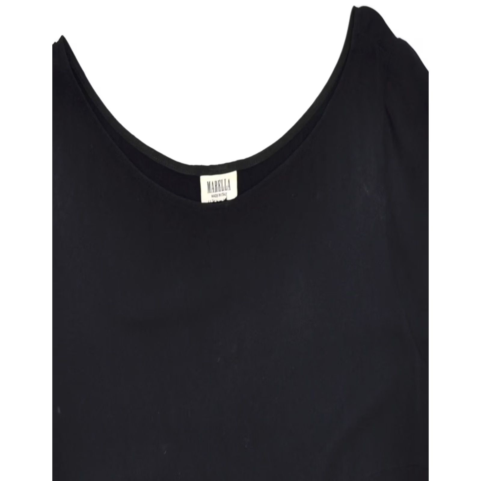 Marella Marella Womens T-Shirt Top Black XL UK 18 Polyester Size XL / US 12-14 / IT 48-50 - 3 Thumbnail