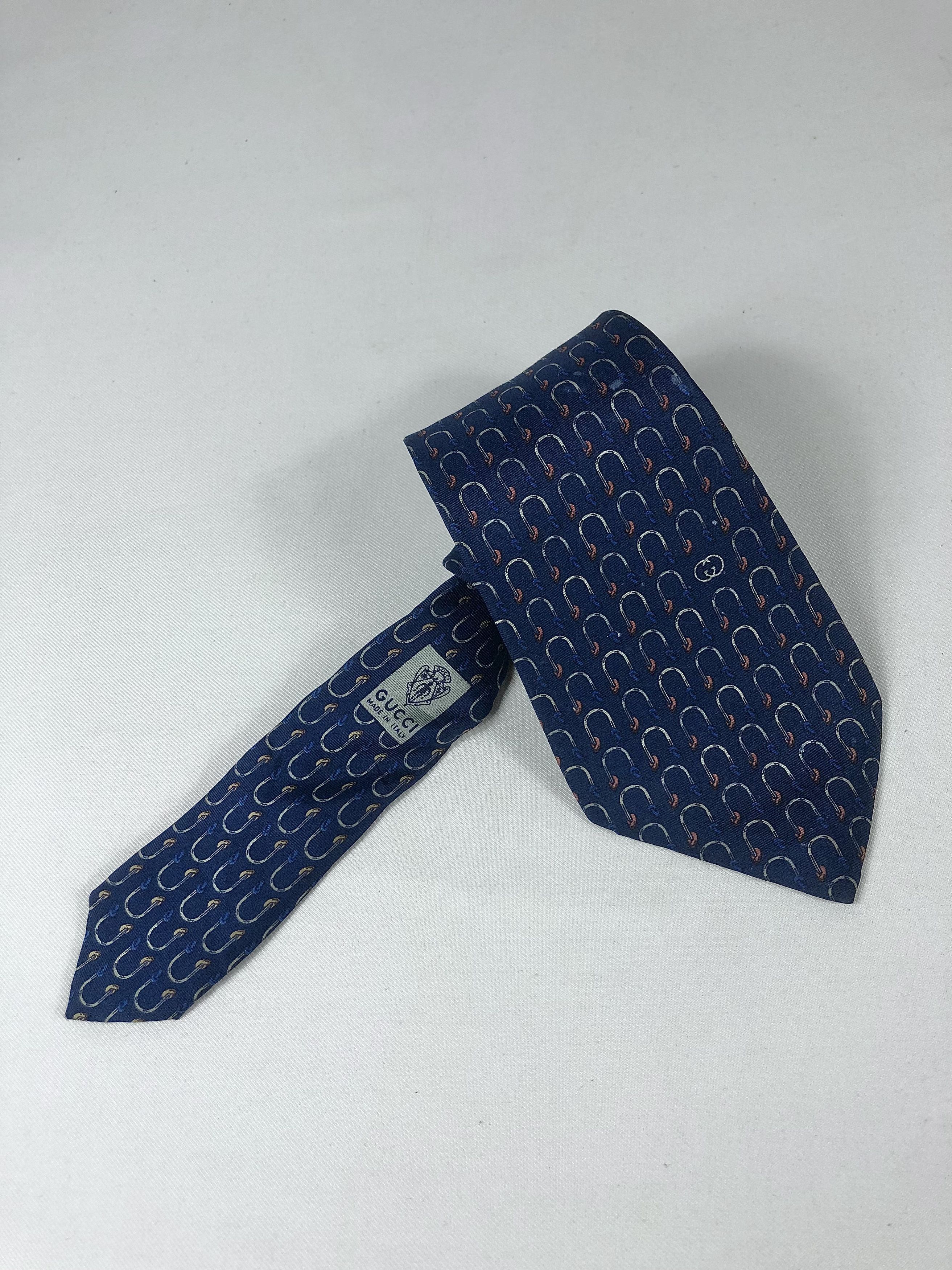 Gucci Rare Vintage Gucci Silk Tie Made in Italy Size ONE SIZE - 10 Thumbnail