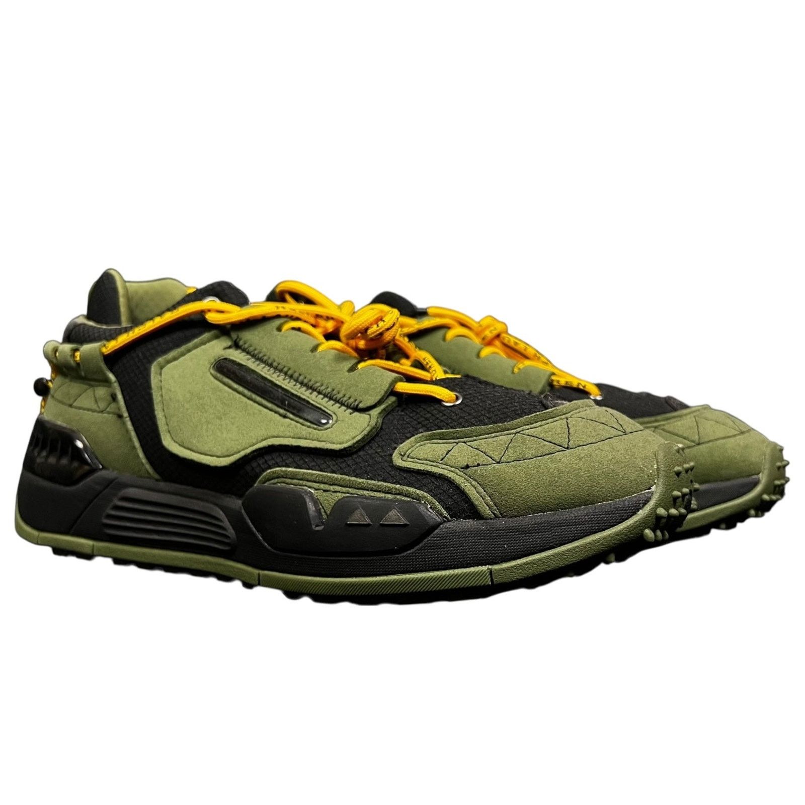 Polo Ralph Lauren Polo Sport RL PS200 Suede & Mesh Green Sneakers 11.5 $228 Size US 11.5 / EU 44-45 - 1 Thumbnail