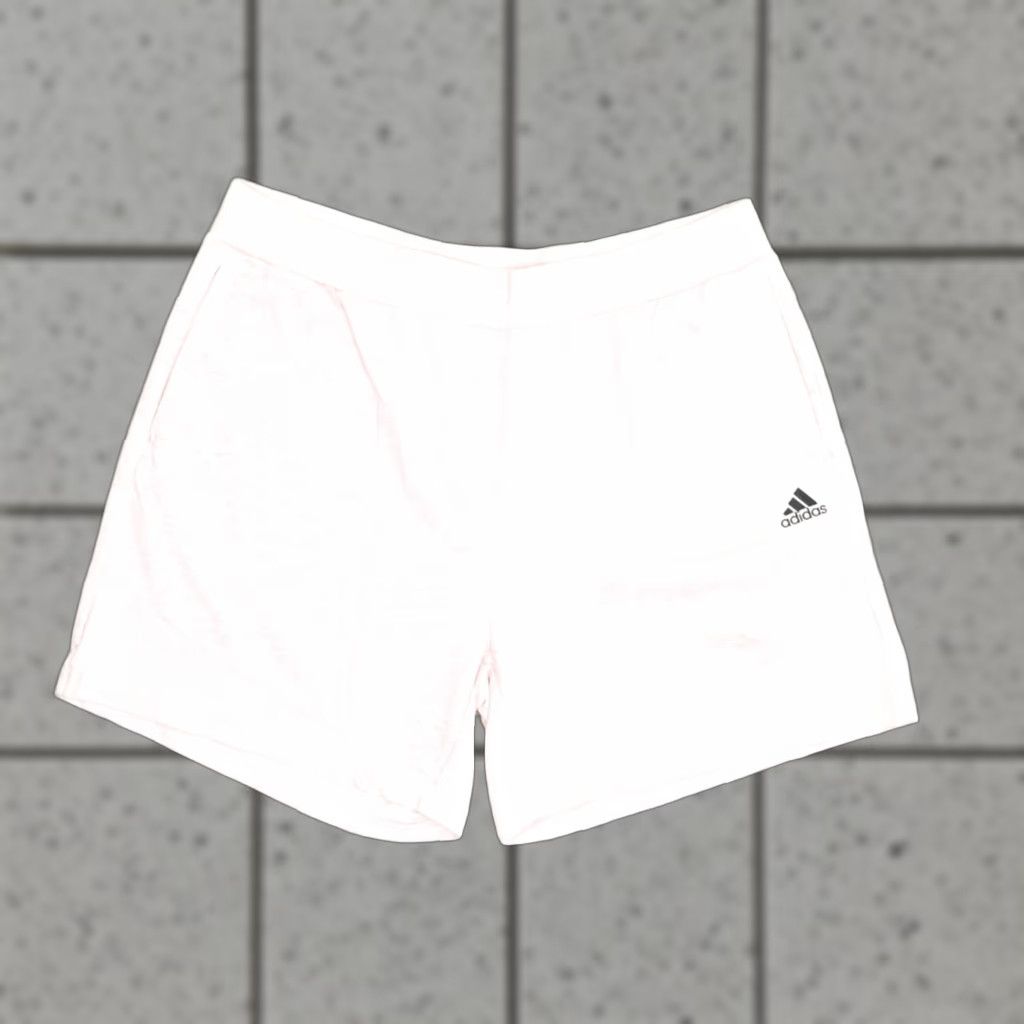 Adidas Adidas Sweat Shorts Pull On Solid Polyester Pink 2XL Womens Shorts Size 40" / US 18 - 1 Thumbnail
