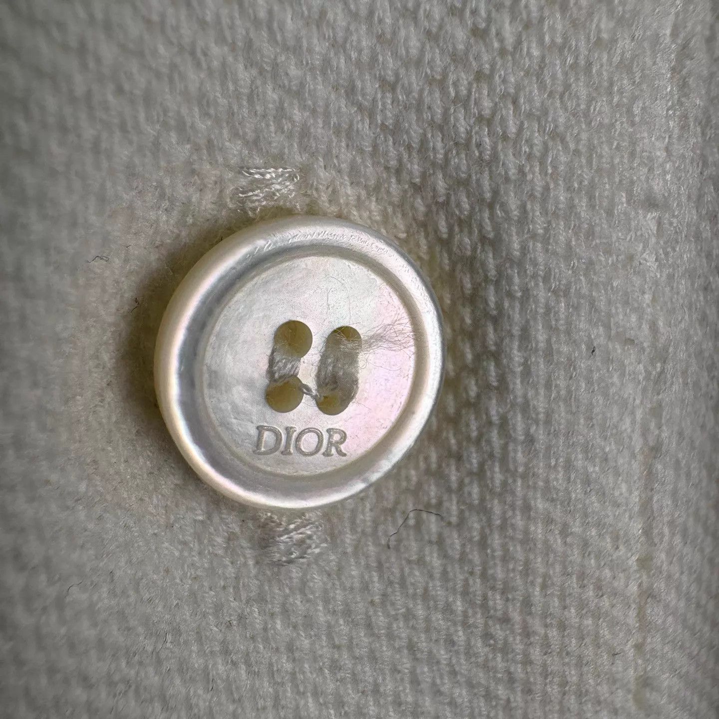 Dior Dior White CD Embroidered Logo Polo Shirt M Size M / US 6-8 / IT 42-44 - 4 Thumbnail